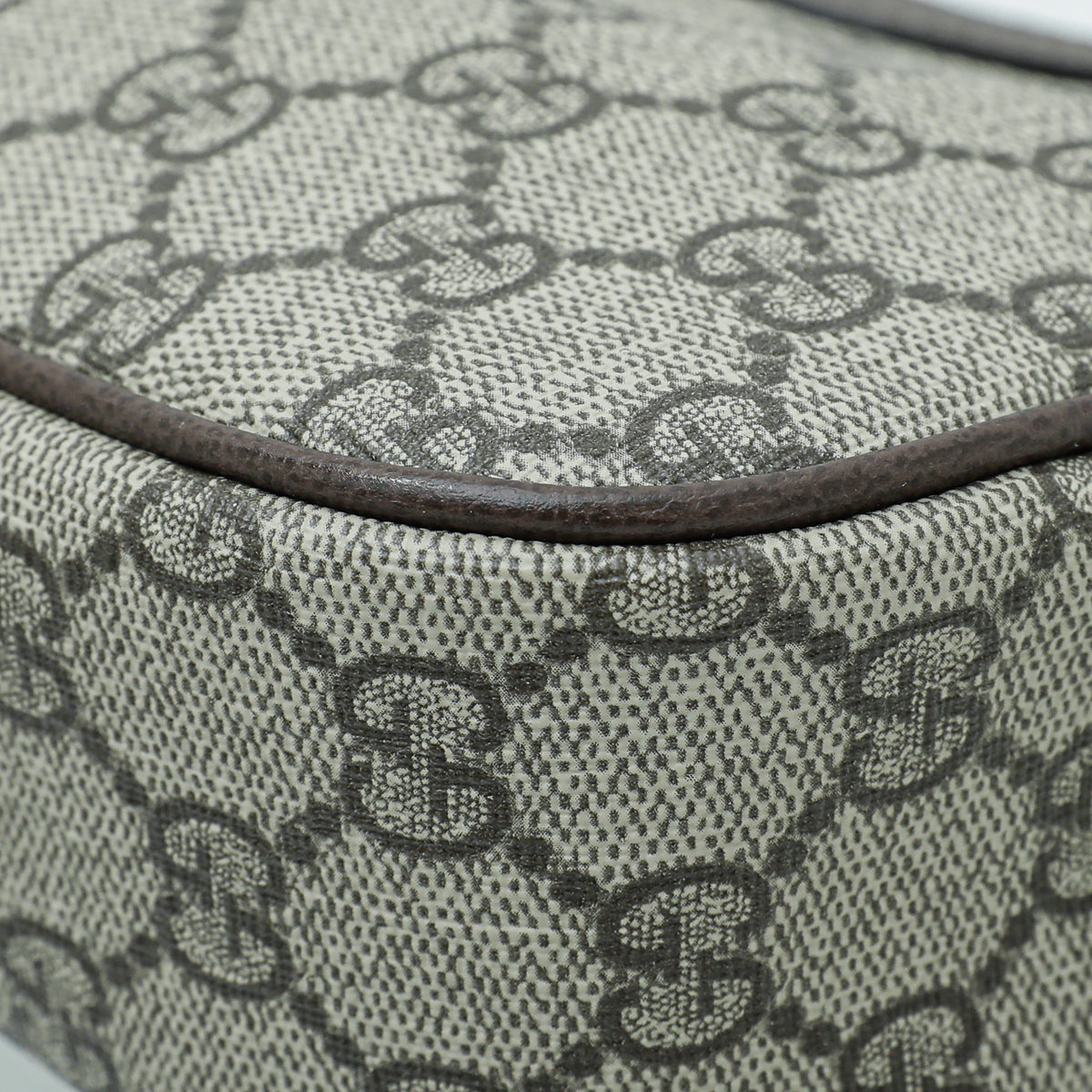 Gucci Leather Canvas Shoulder Bag