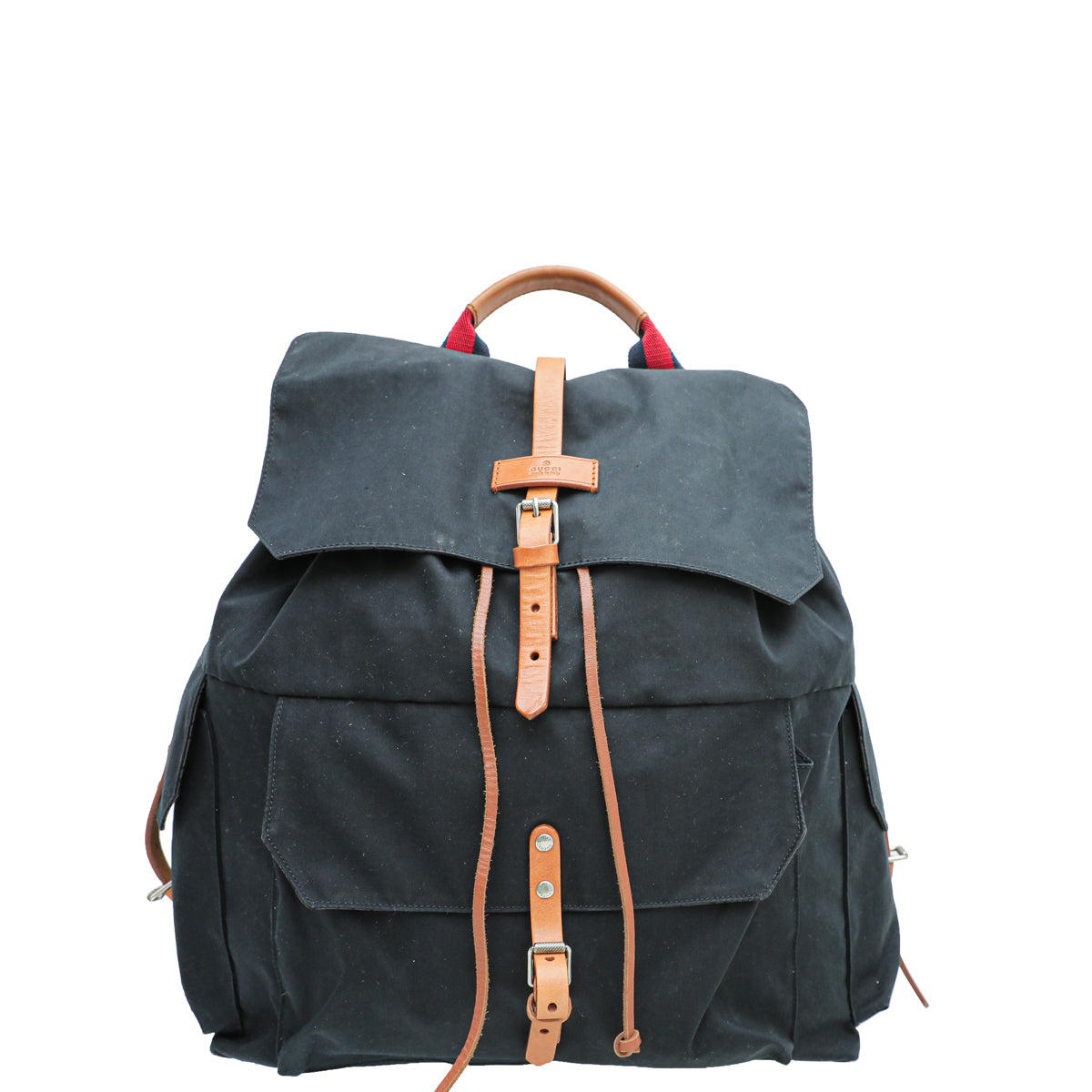 Gucci Leather Canvas Shoulder Bag