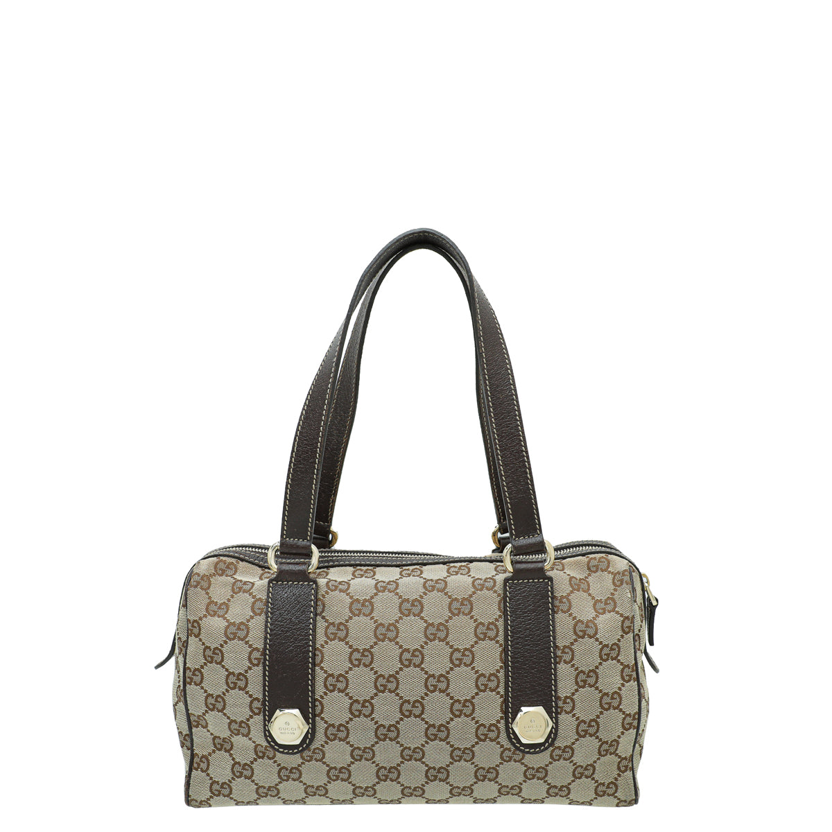 Gucci Leather Canvas Shoulder Bag