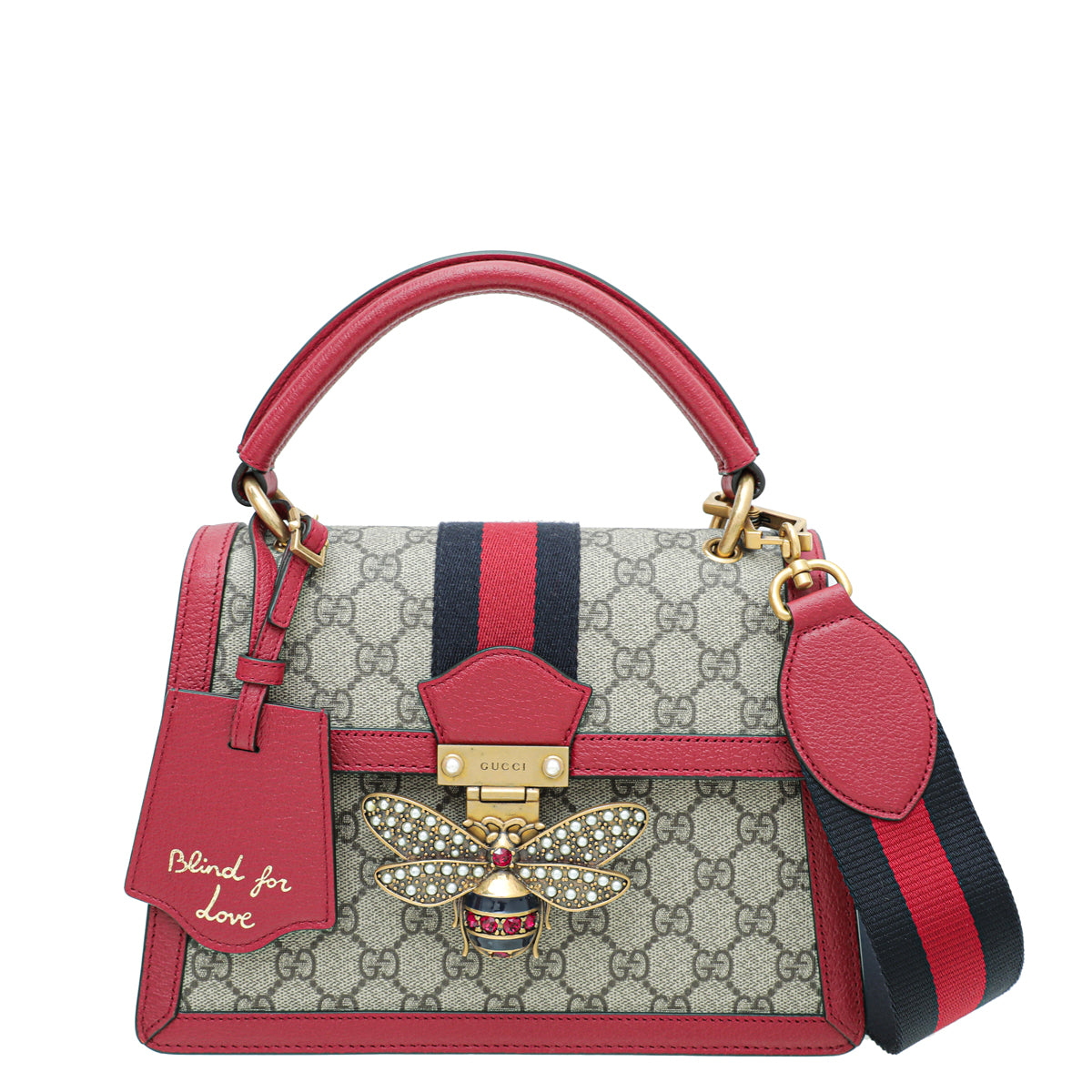 Gucci Leather Canvas Shoulder Bag