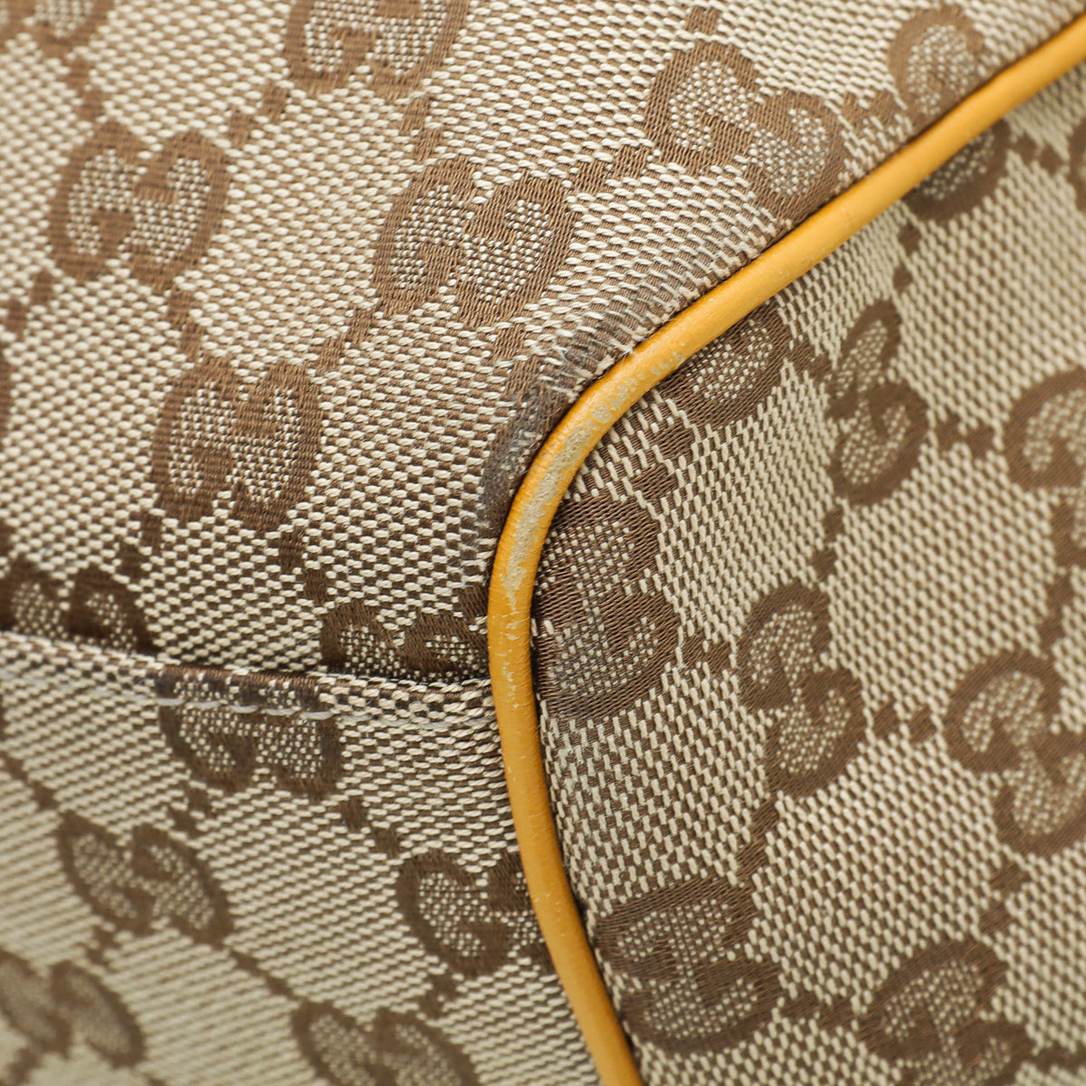 Gucci Leather Canvas Tote
