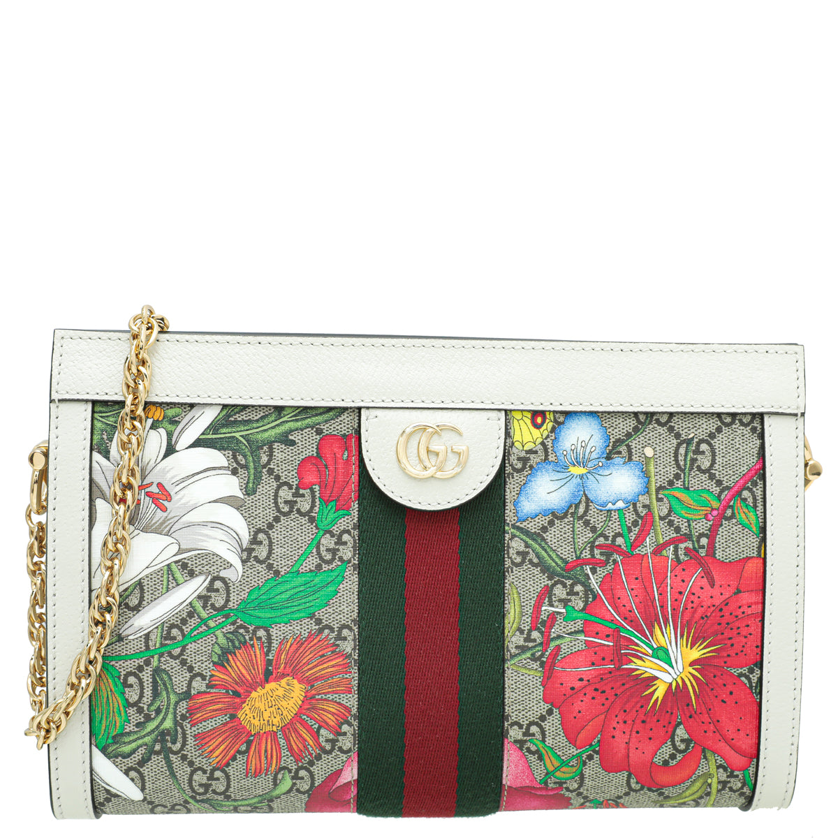 Gucci Leather Canvas Shoulder Bag