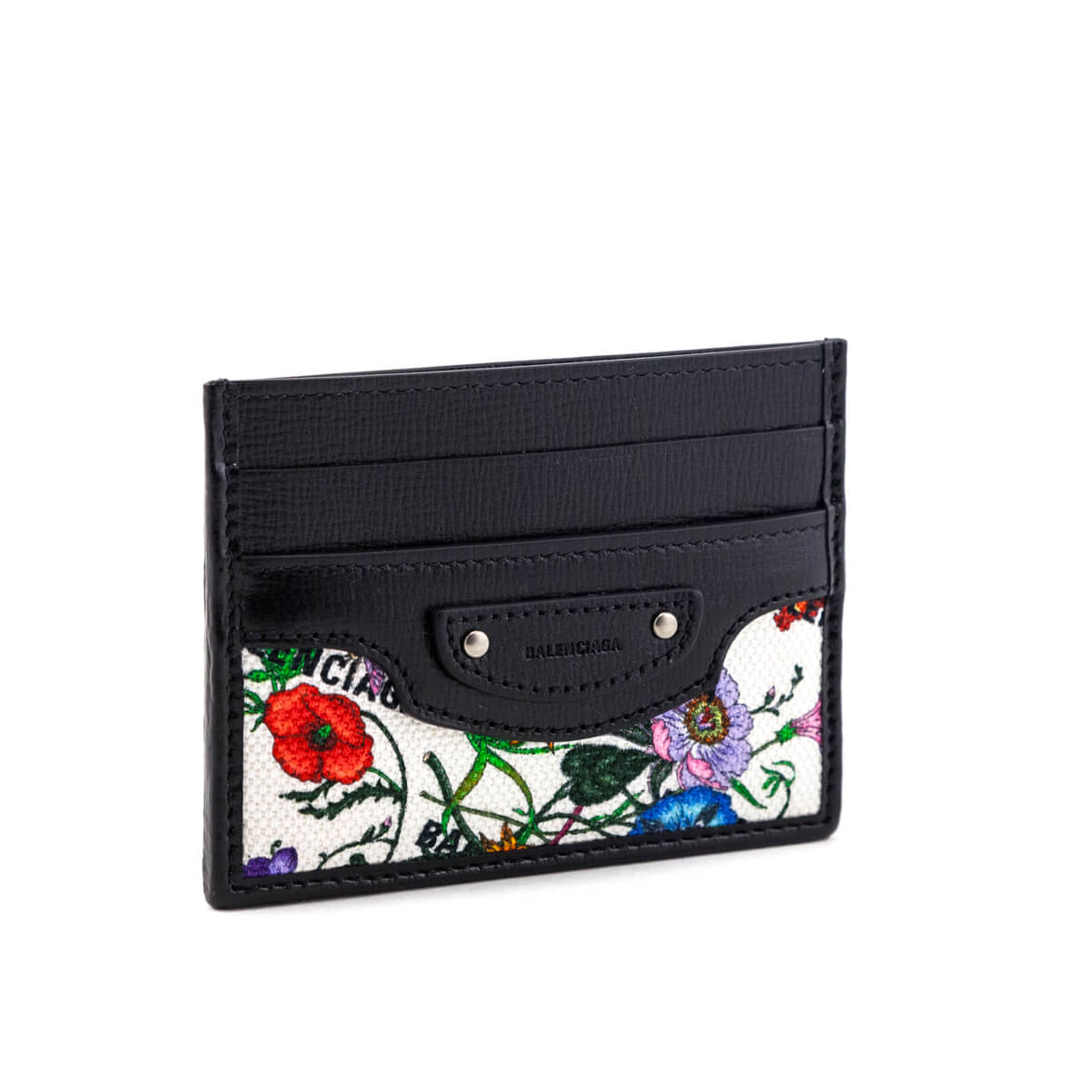 Gucci x Luxury Balenciaga Trending 2026 Canvas Azalea Calfskin Flora Logo Print Neo Classic Card Holder