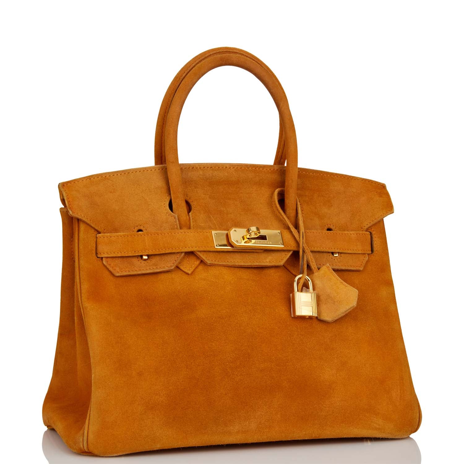 Hermes Birkin 30 Orange H Doblis Gold Hardware