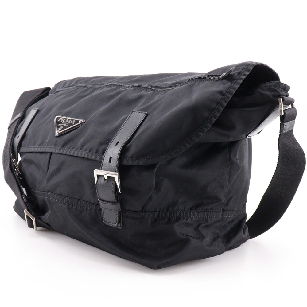 PRADA Shoulder Bag Nylon black unisex(Unisex)