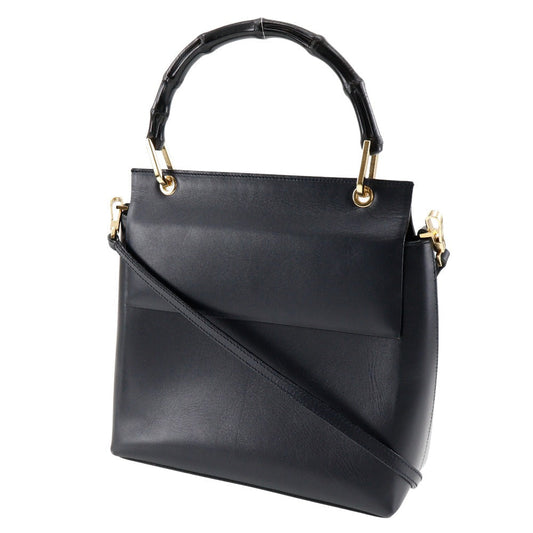 GUCCI Shoulder Bag 001.1887 Calfskin, Bamboo black Women