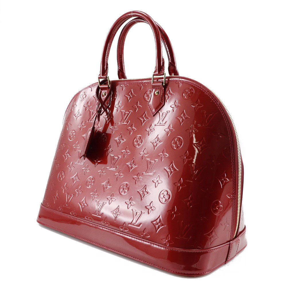 LOUIS VUITTON Handbag Vernis Red Alma GM Women