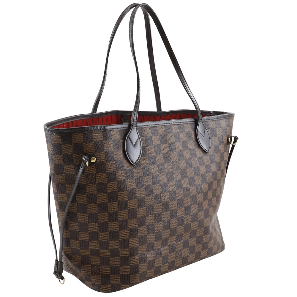 LOUIS VUITTON Tote Bag Damier canvas Brown Neverfull MM