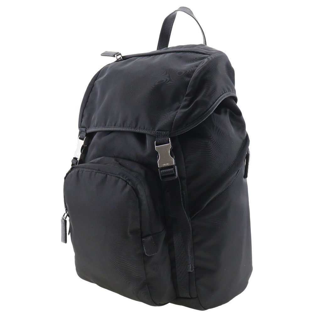 PRADA Backpack 2VZ135 Nylon black unisex(Unisex)