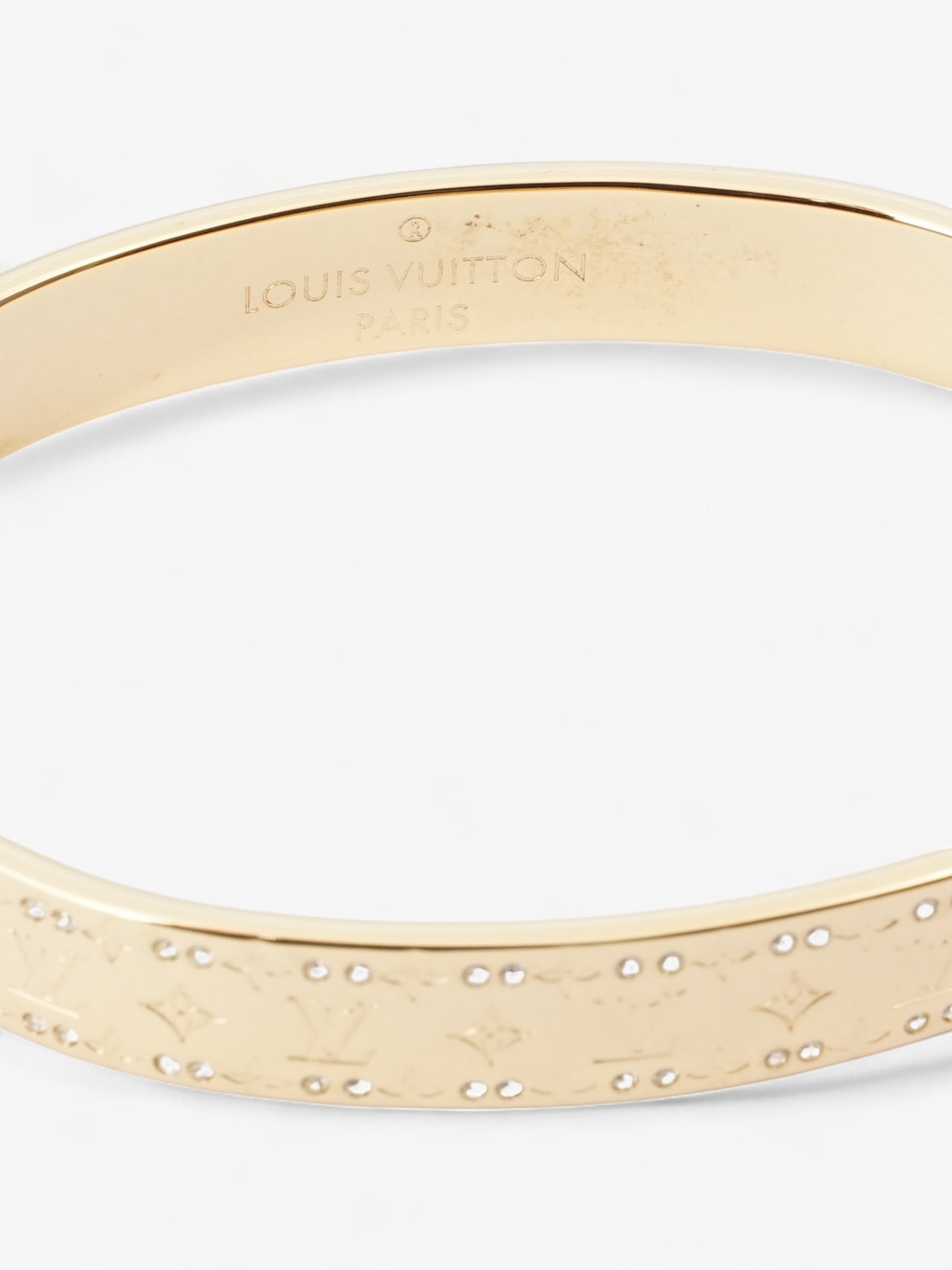 Louis Vuitton Nanogram Cuff Gold Base Metal S