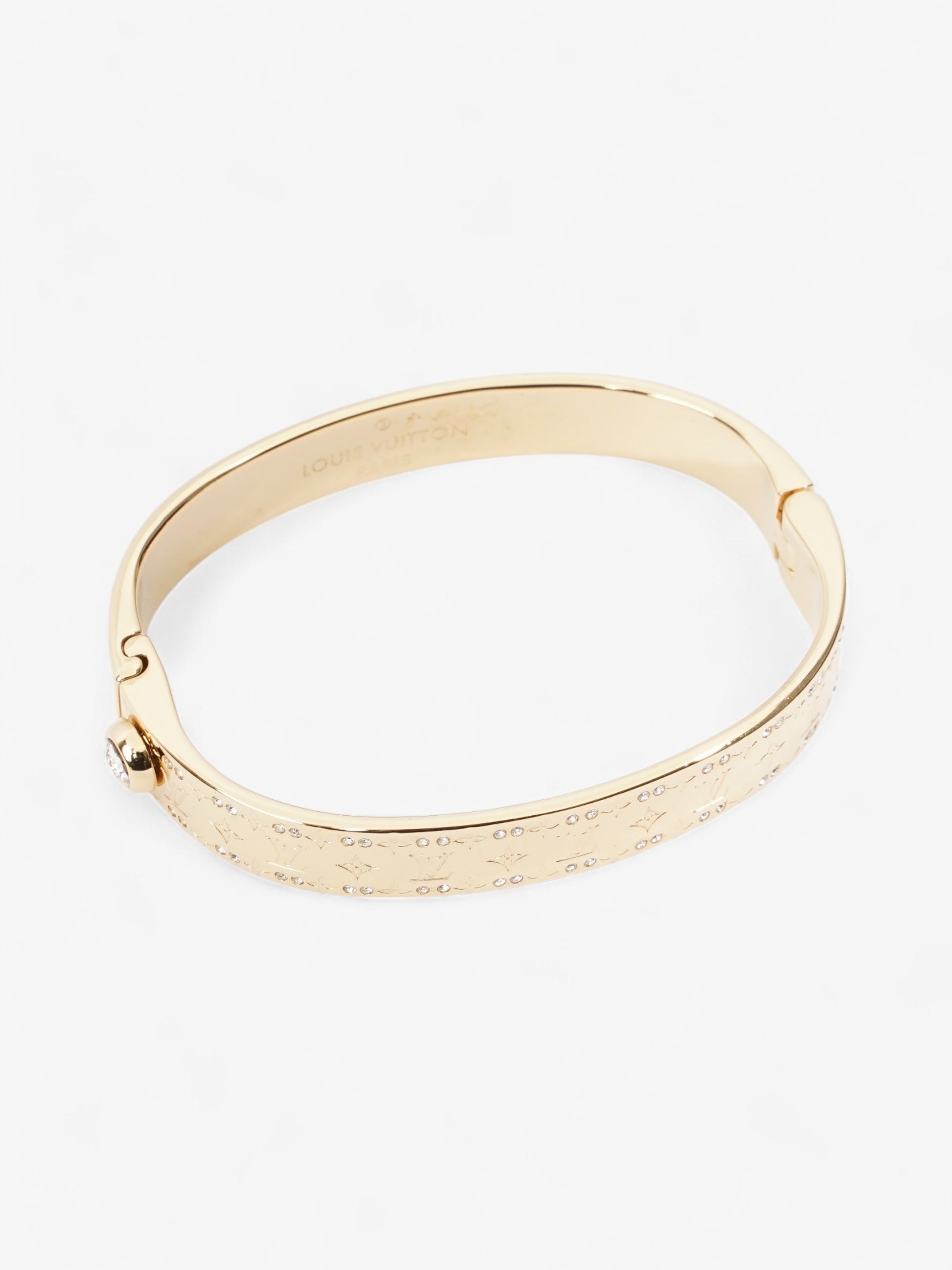 Louis Vuitton Nanogram Cuff Gold Base Metal S