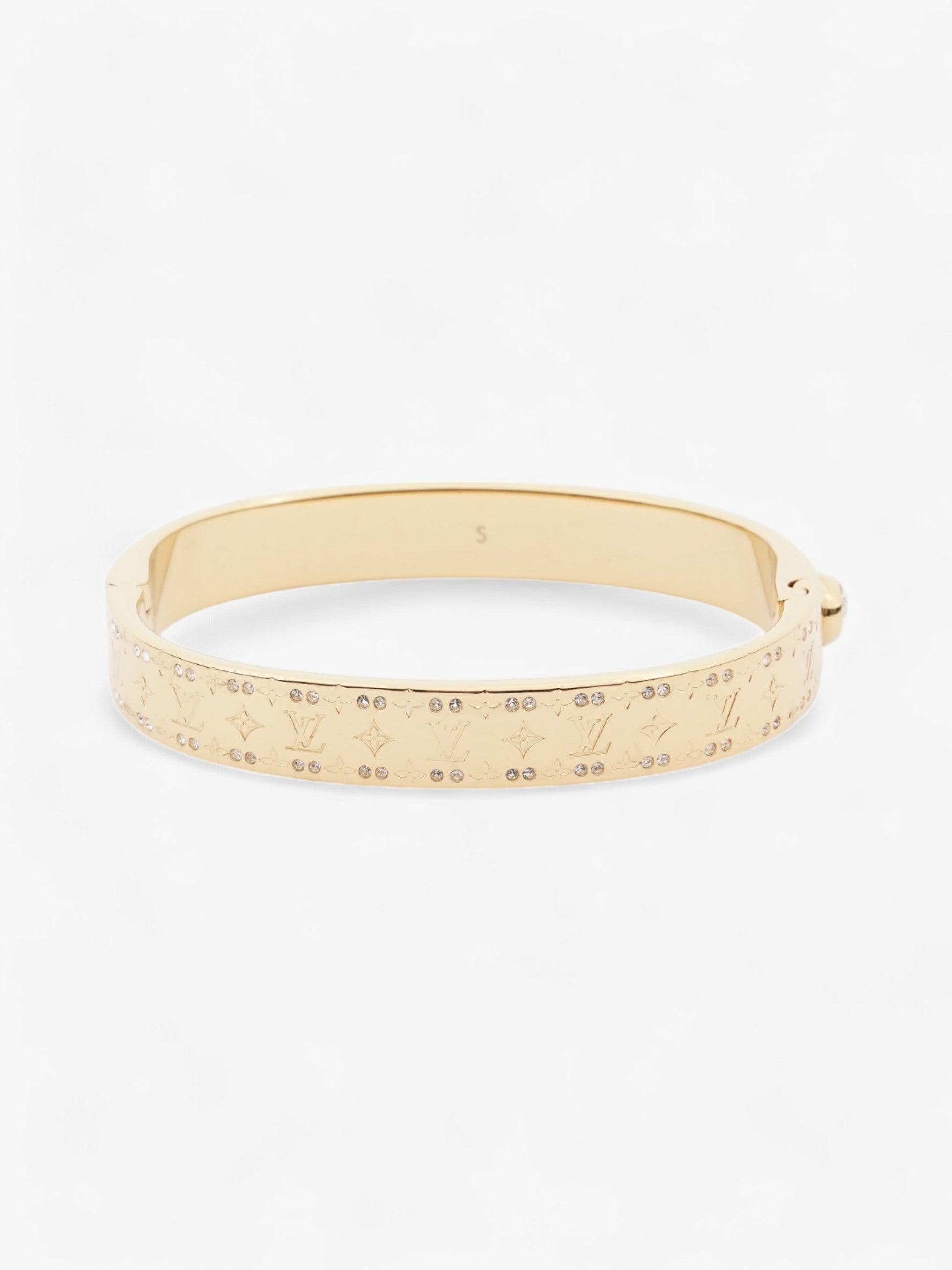 Louis Vuitton Nanogram Cuff Gold Base Metal S