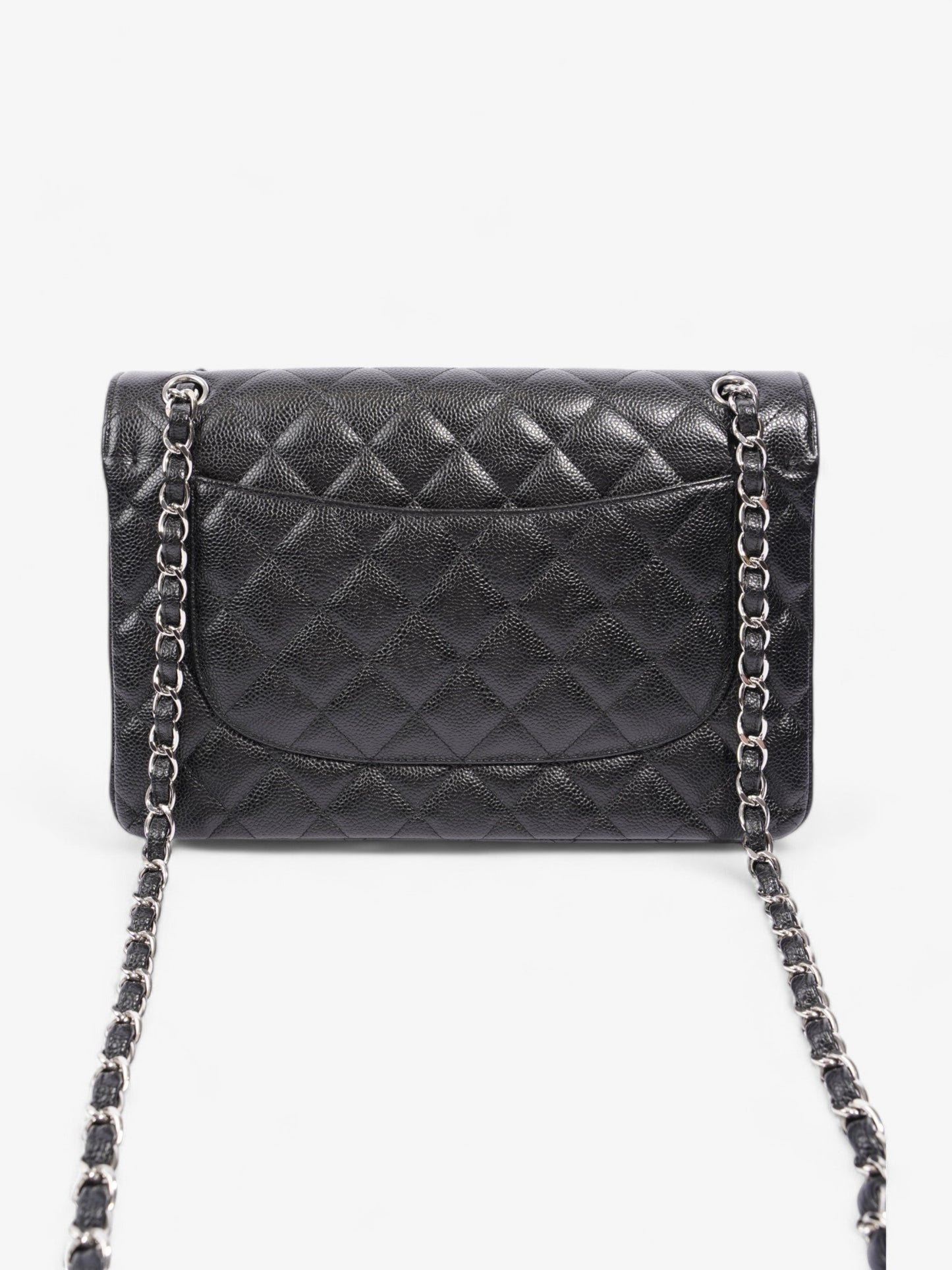 Chanel Classic Double Flap Black Caviar Leather Jumbo