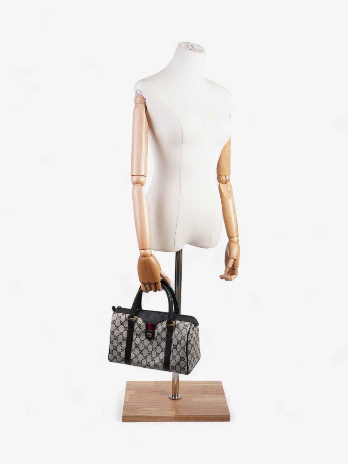 Gucci Web Doctors Bag GG Supreme / Navy Blue Canvas