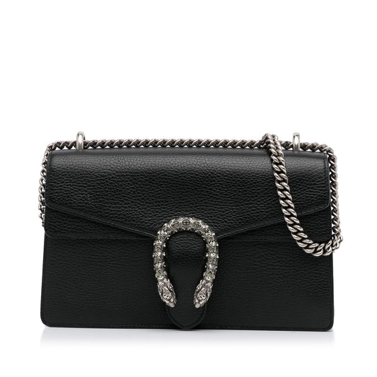 Gucci Dionysus Black Leather Chain Shoulder Bag Style 2