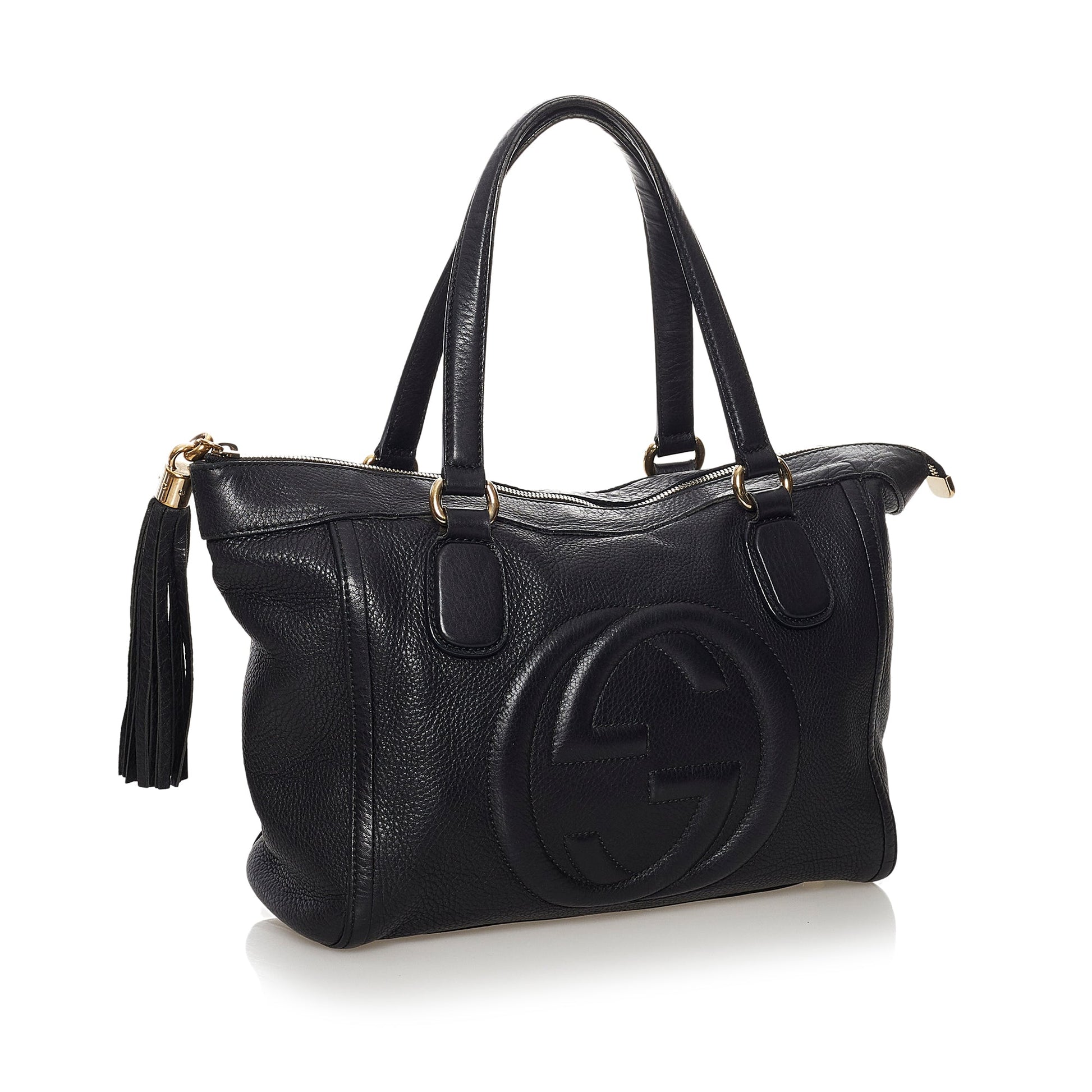 Gucci Soho Black Leather Tote Style 3