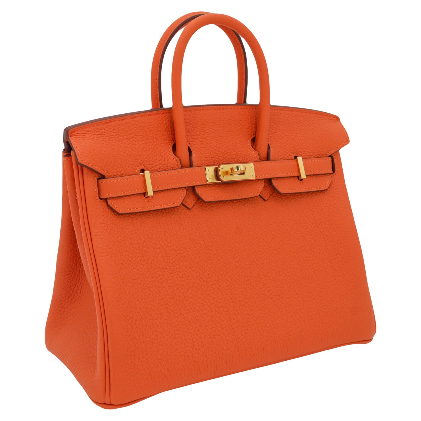 Hermes25cm Birkin Orange Togo Leather Gold Hardware