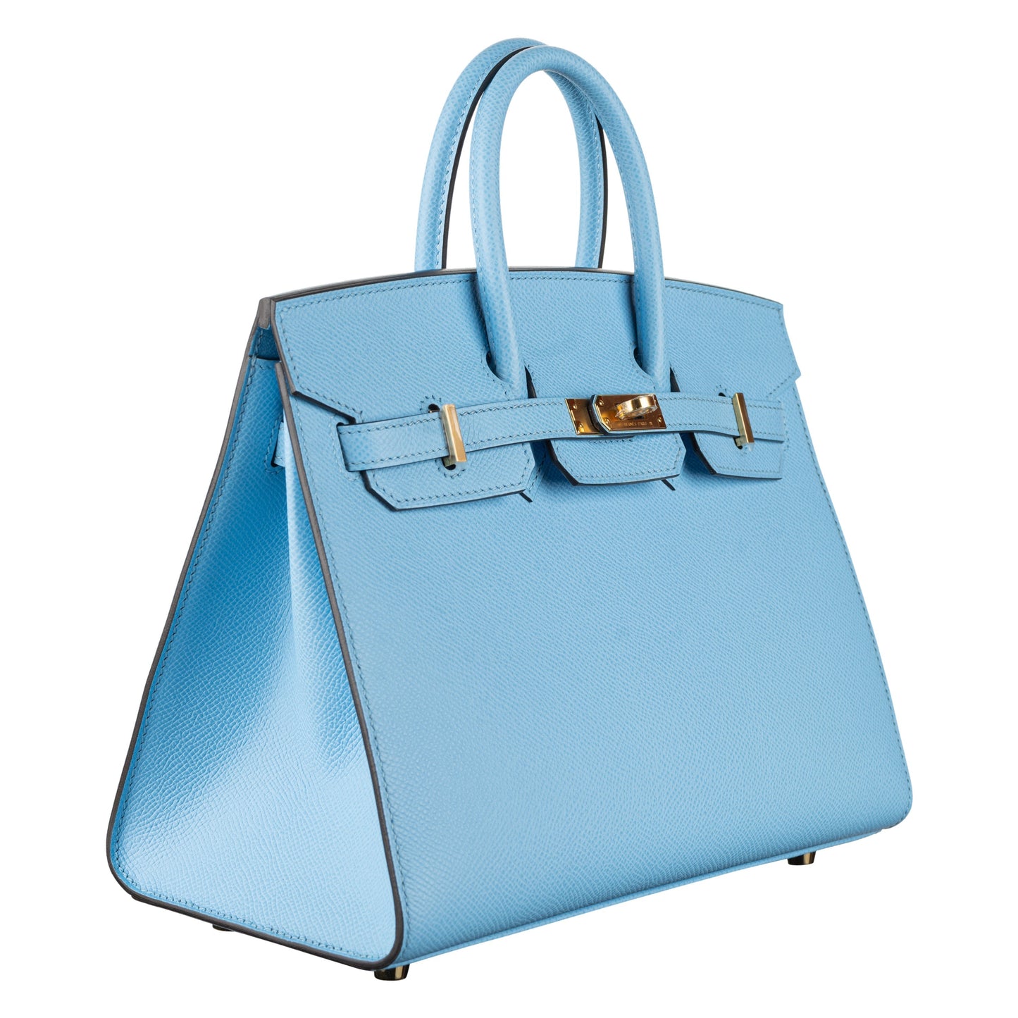 Hermes25cm Birkin Sellier Celeste Epsom Leather Gold Hardware