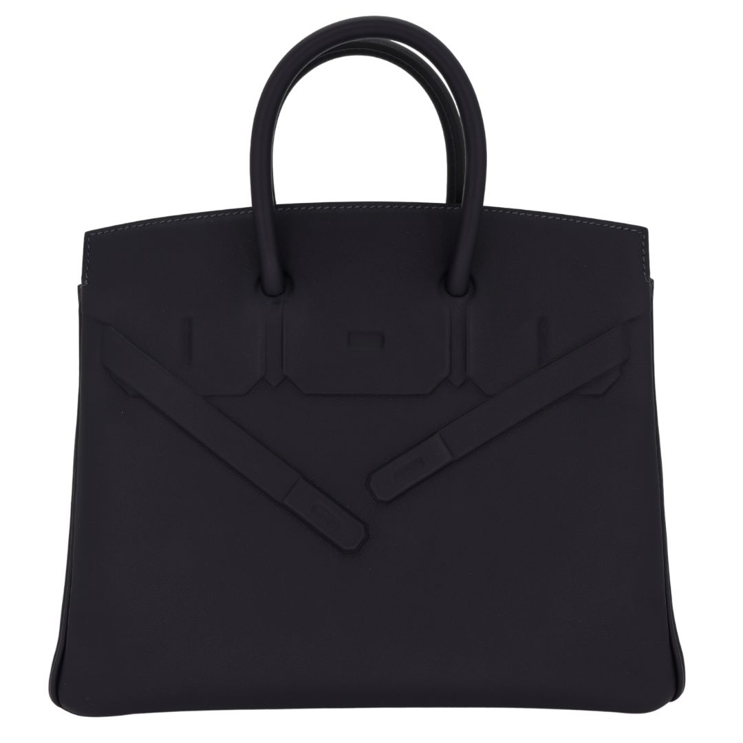 Hermes25cm Birkin Shadow Caban Swift Leather