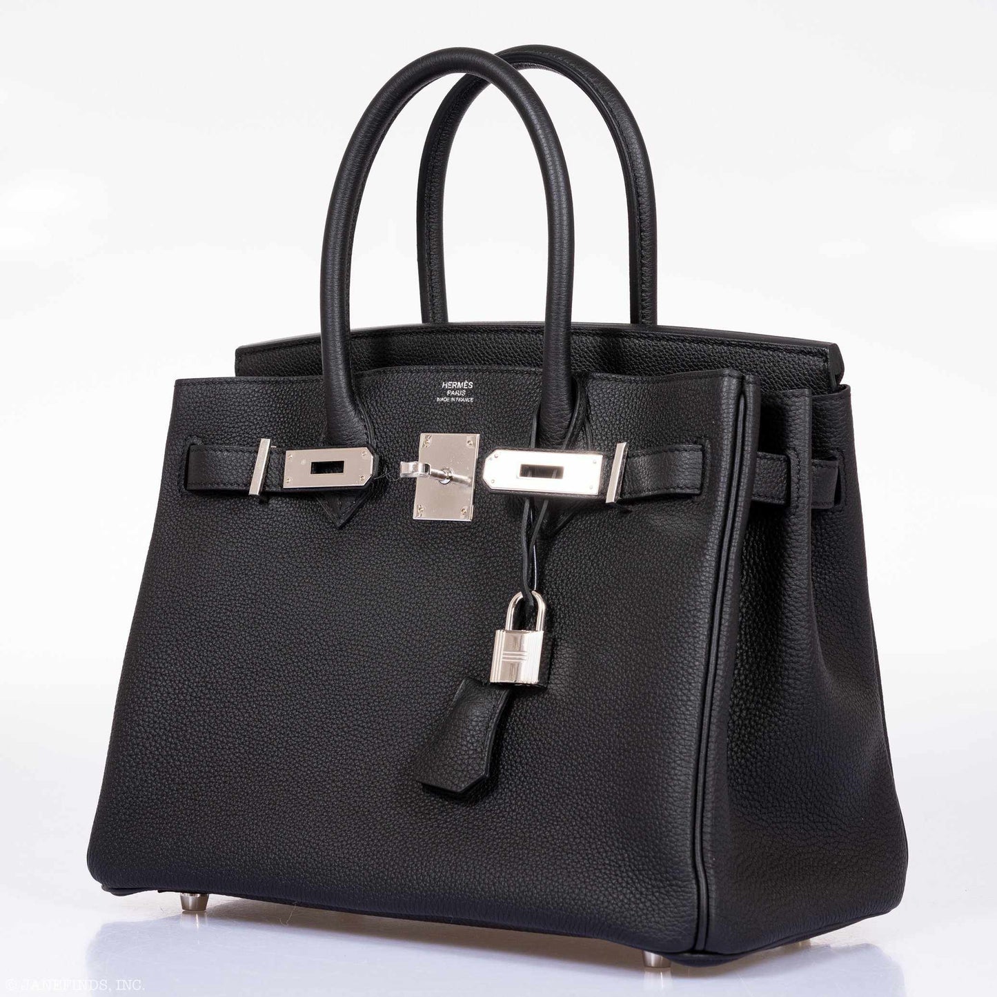 HermesBirkin 30 Black Togo Palladium Hardware