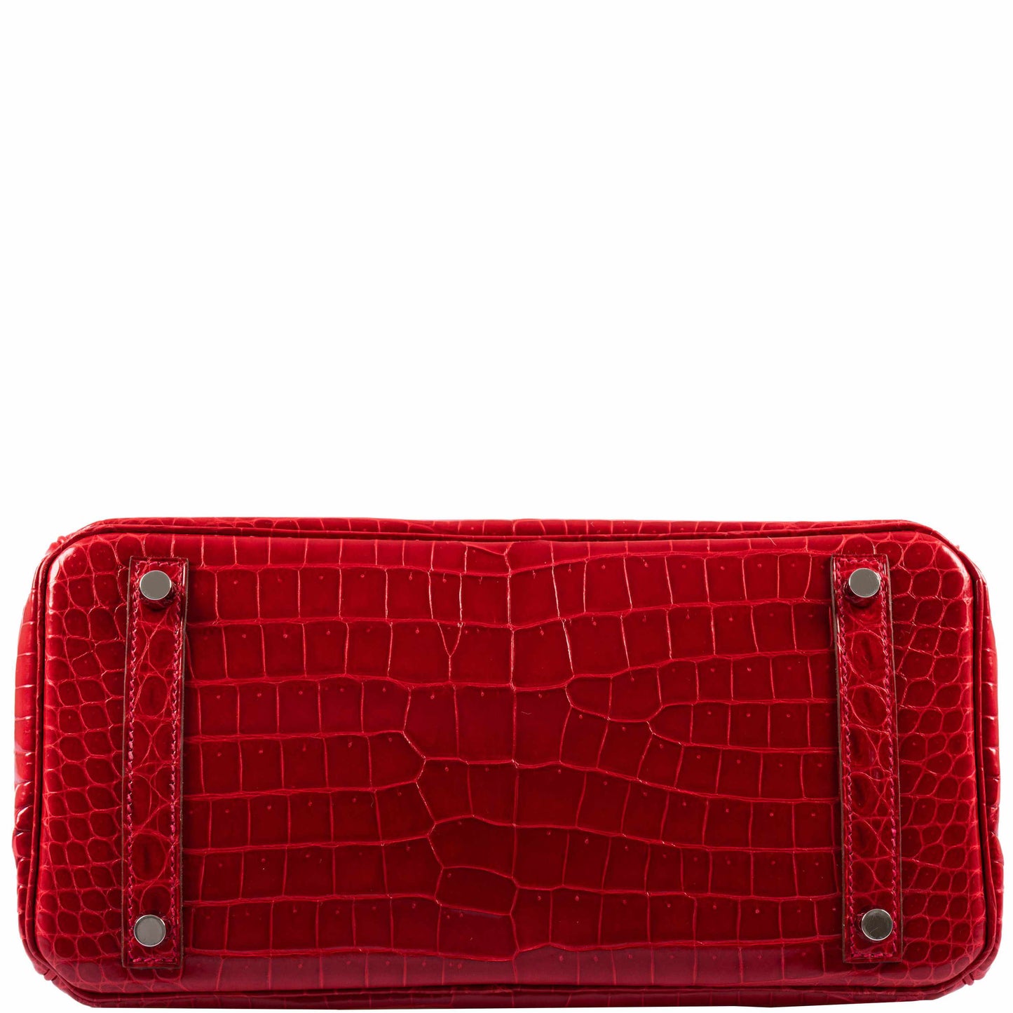 HermesBirkin 30 Braise Porosus Crocodile Palladium Hardware