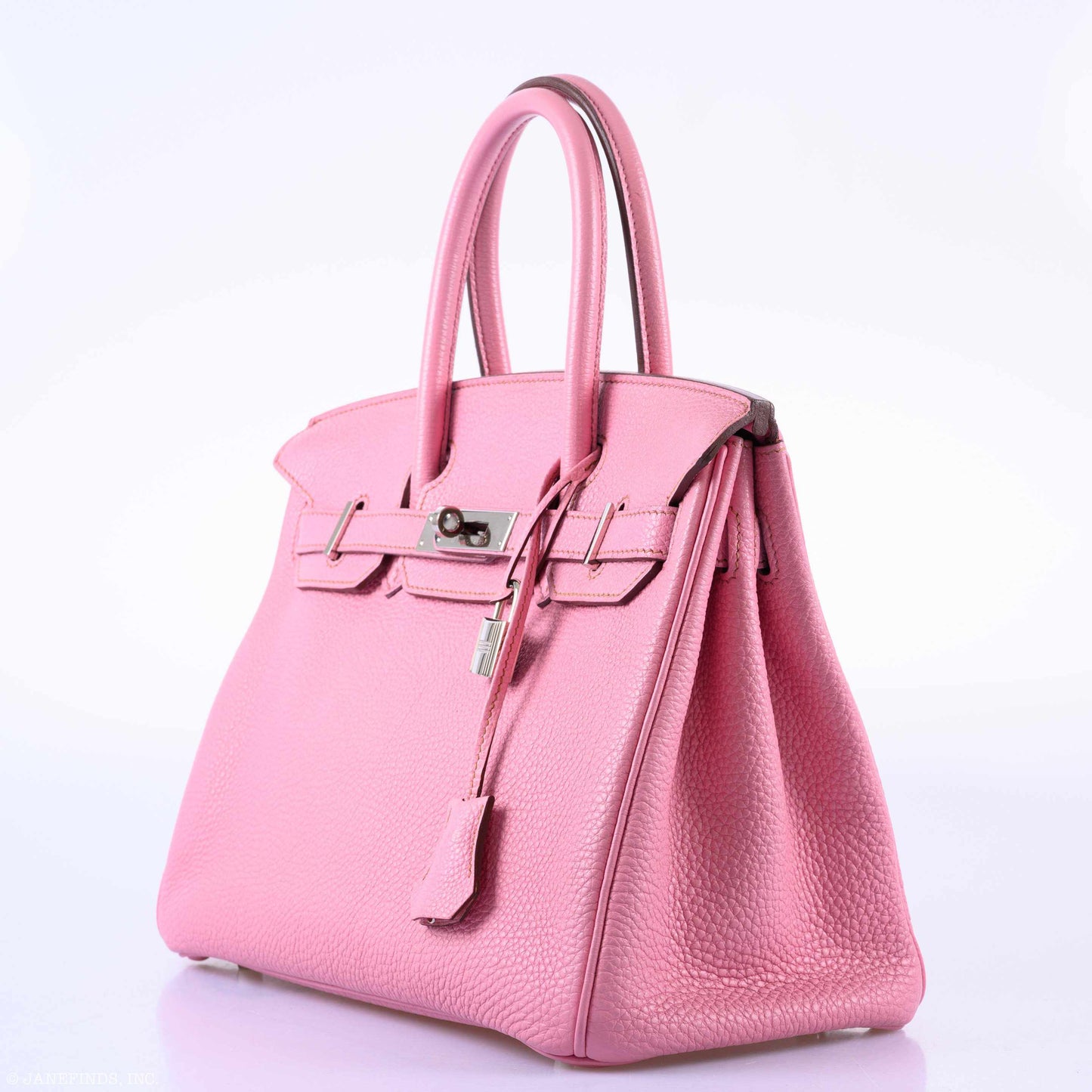 HermesBirkin 30 Bubblegum 5P Pink Togo Palladium Hardware