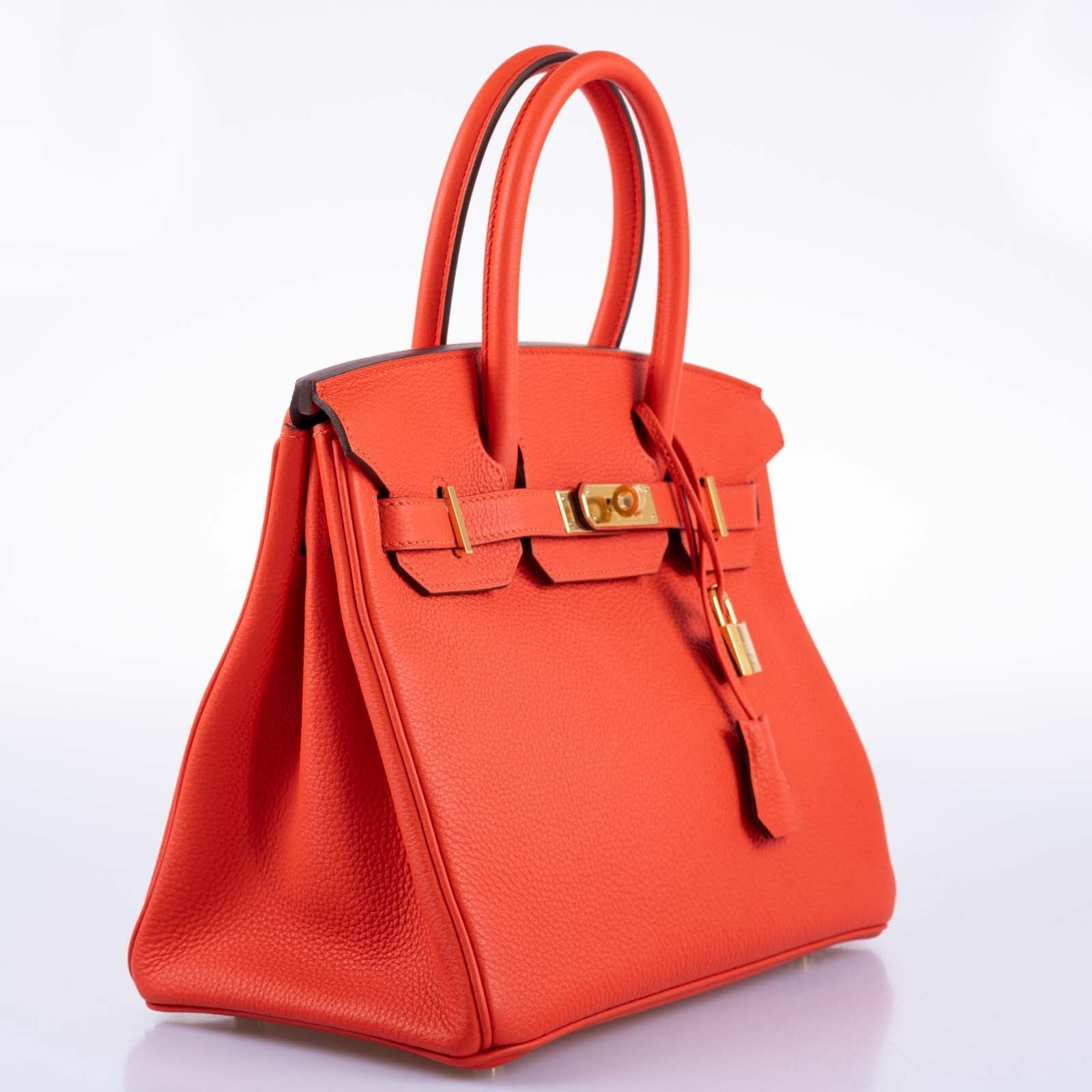 HermesBirkin 30 Capucine Togo leather Gold Hardware