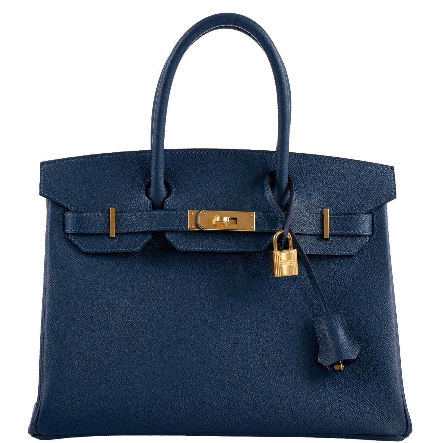 HermesBirkin 30 Deep Blue Epsom with Gold Hardware - 2019, D