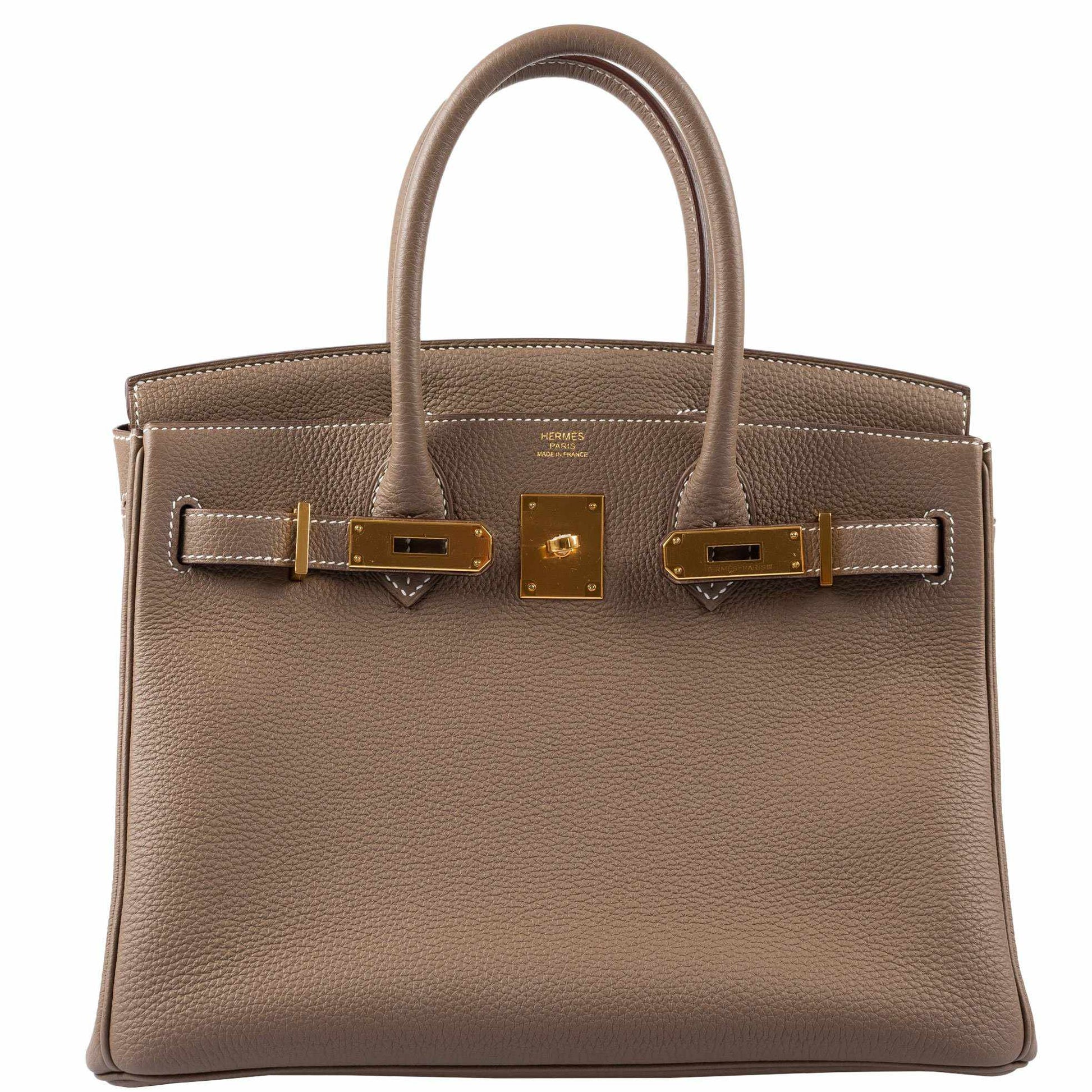 HermesBirkin 30 Etoupe Togo Gold Hardware