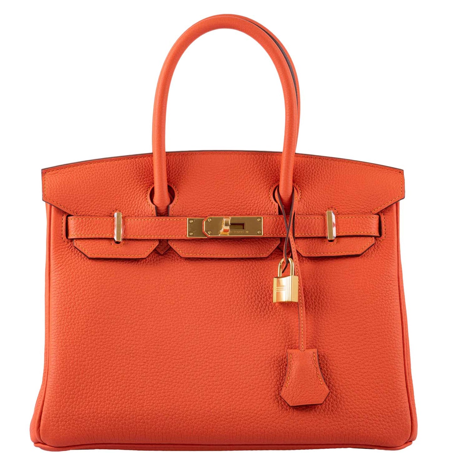HermesBirkin 30 Feu Togo Gold Hardware - 2020, Y