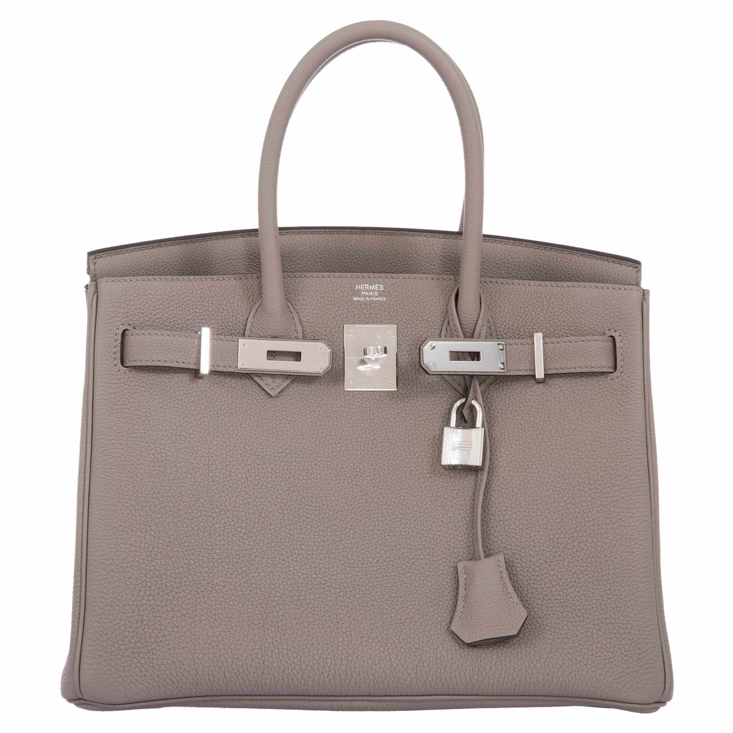 HermesBirkin 30 Gris Asphalte Togo Palladium Hardware