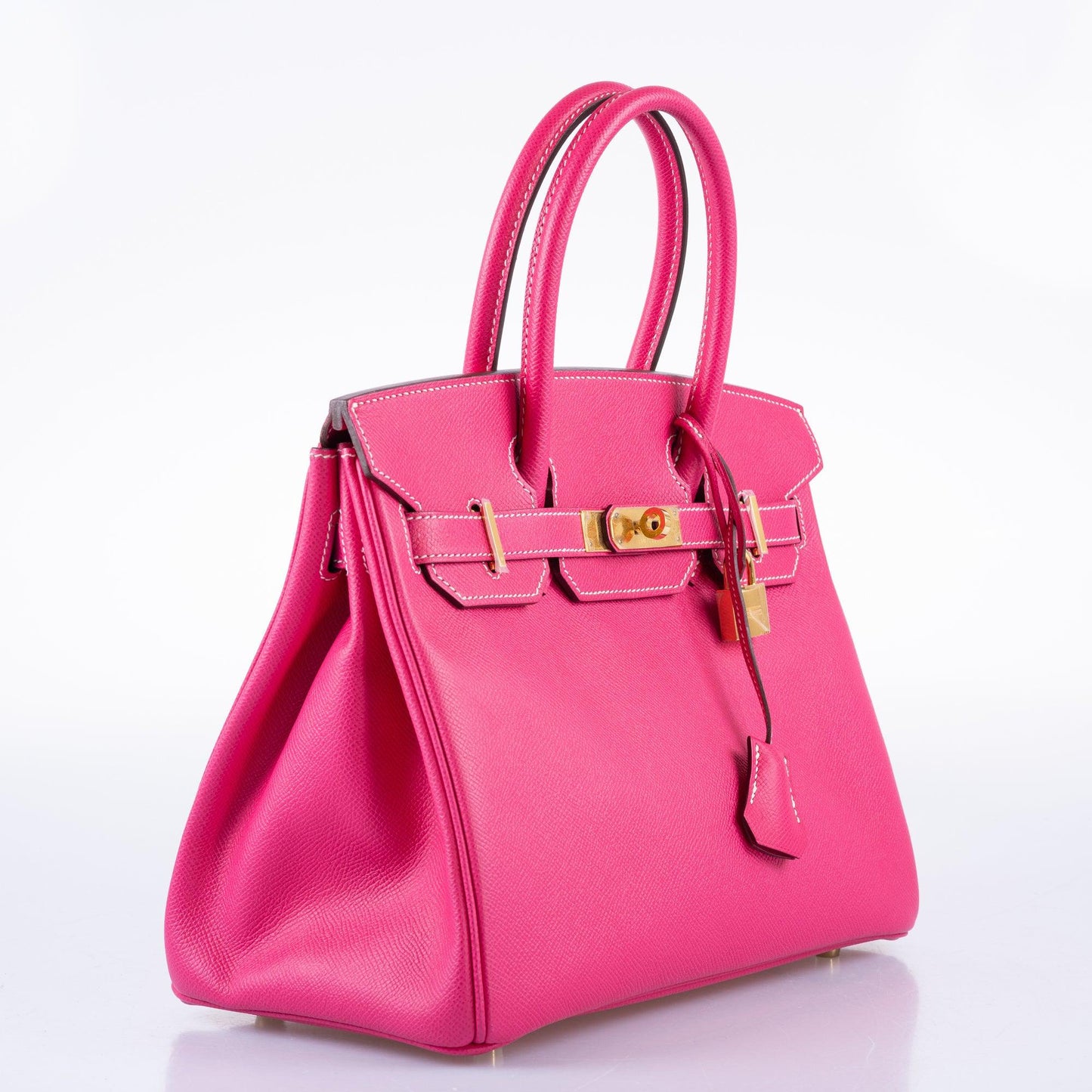 HermesBirkin 30 Rose Tyrien Epsom Gold Hardware