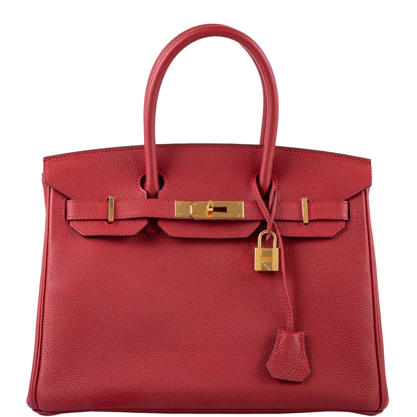 HermesBirkin 30 Rouge Vif Togo Gold Hardware - 2017, A
