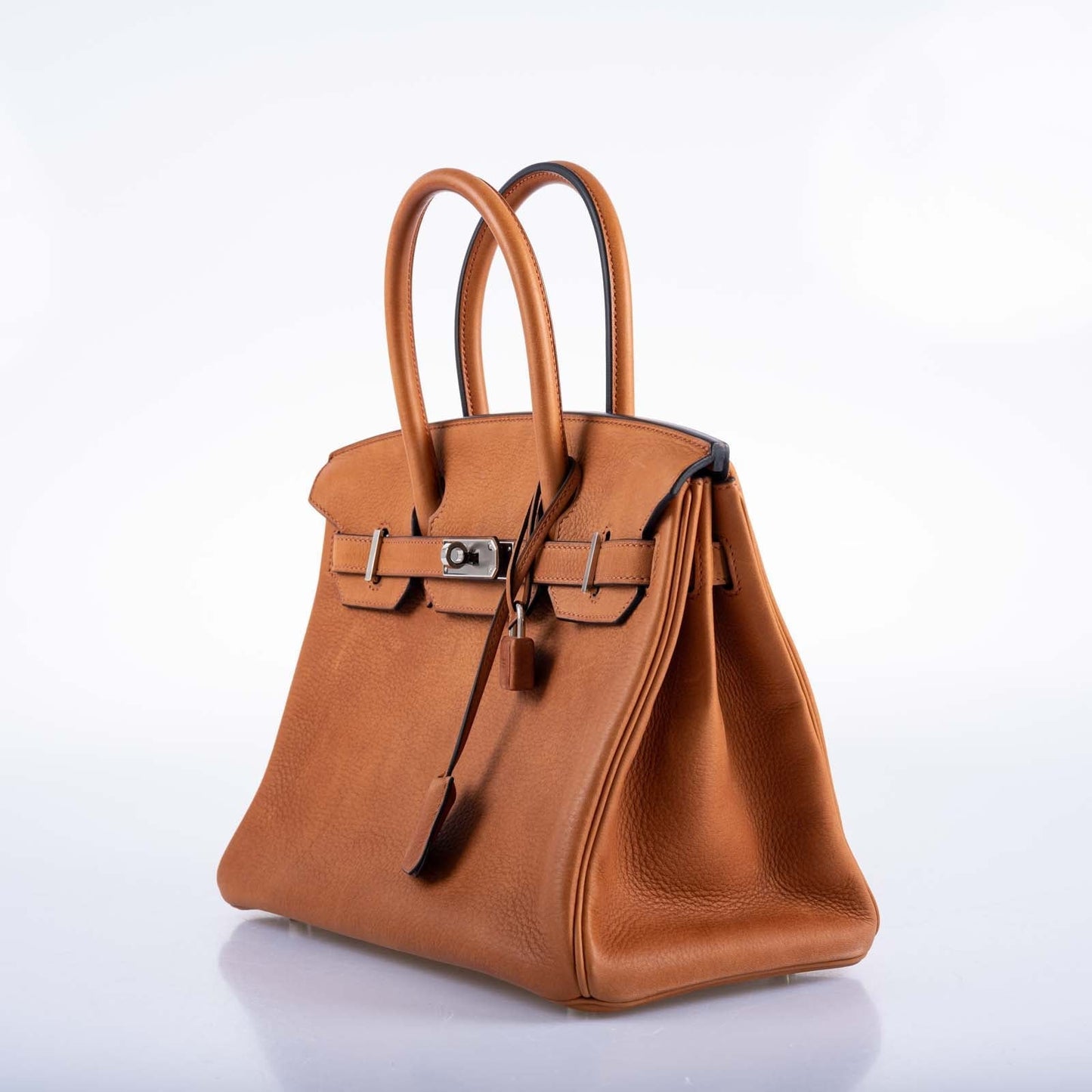 HermesBirkin 30 Saddle Taurillon Palladium Hardware