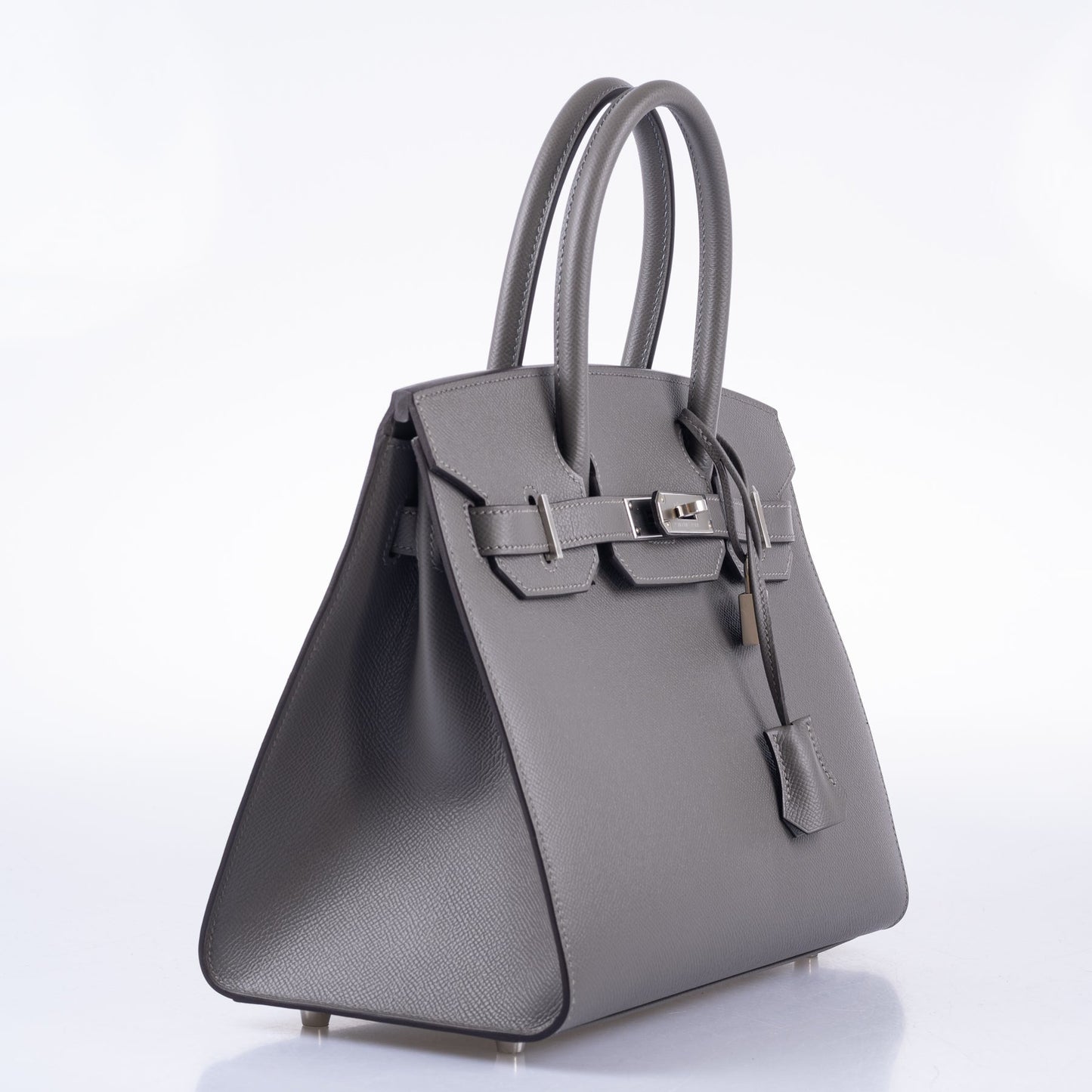 HermesBirkin 30 Sellier Gris Meyer Epsom Palladium Hardware