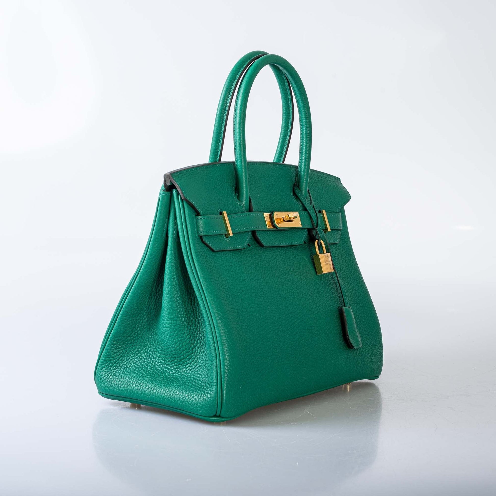 HermesBirkin 30 Vert Vertigo Togo Gold Hardware