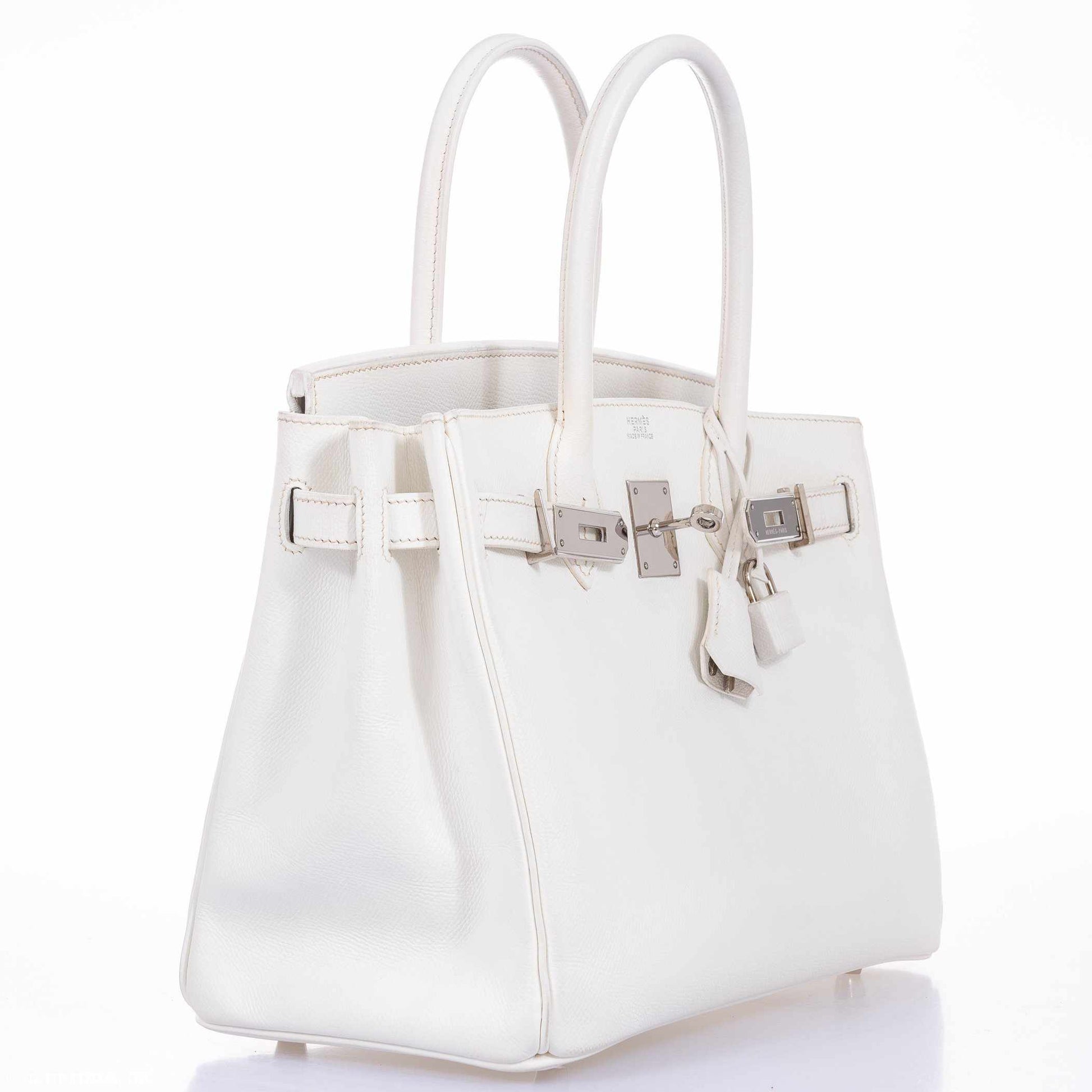HermesBirkin 30 White Epsom Palladium Hardware