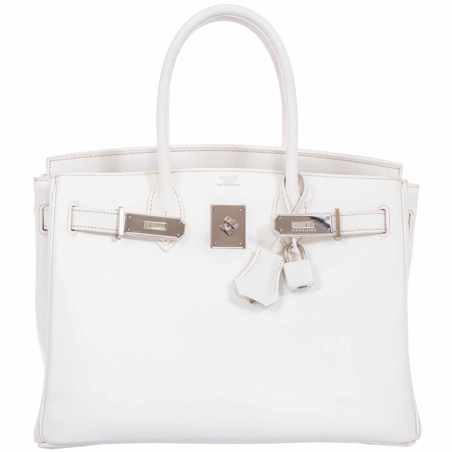 HermesBirkin 30 White Epsom Palladium Hardware