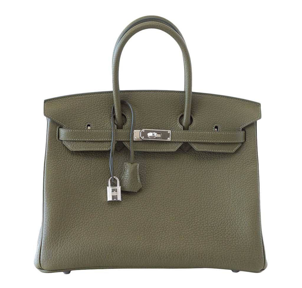 HermesBirkin 35 Vert Veronese Fjord Bag
