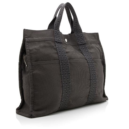 Luxury Hermes Canvas Herline MM Tote