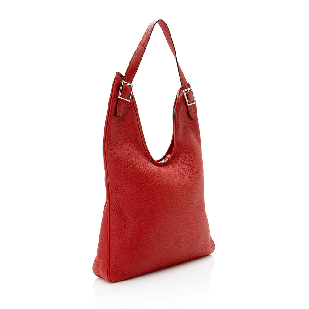 Luxury Hermes Clemence Leather Massai PM Bag (SHF-20215)