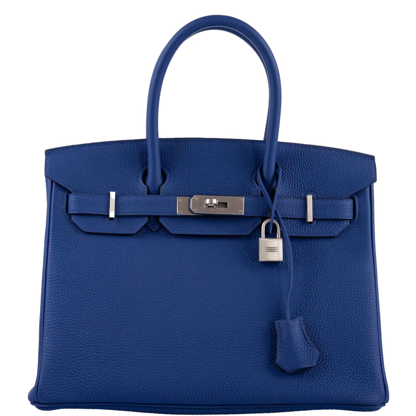 HermesHSS Birkin 30 Blue Electric Togo with Brushed Palladium Hardware - 2019, D