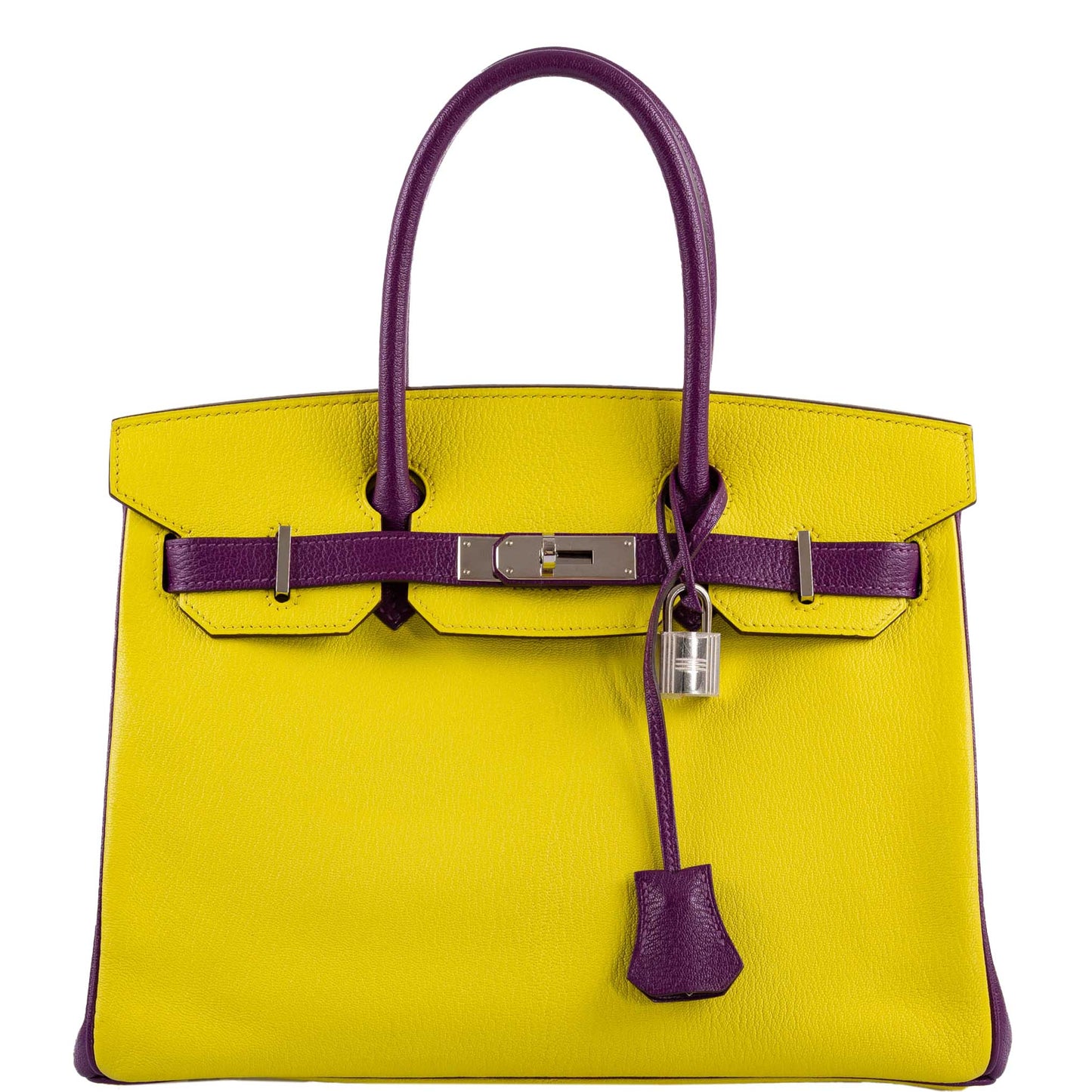 HermesHSS Birkin 30 Lime and Anemone Chevre Palladium Hardware