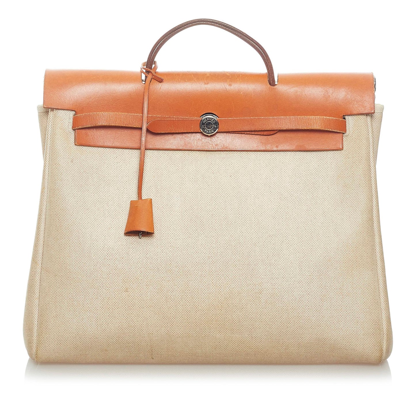 Luxury Hermes Herbag Canvas Satchel (SHG-33496)
