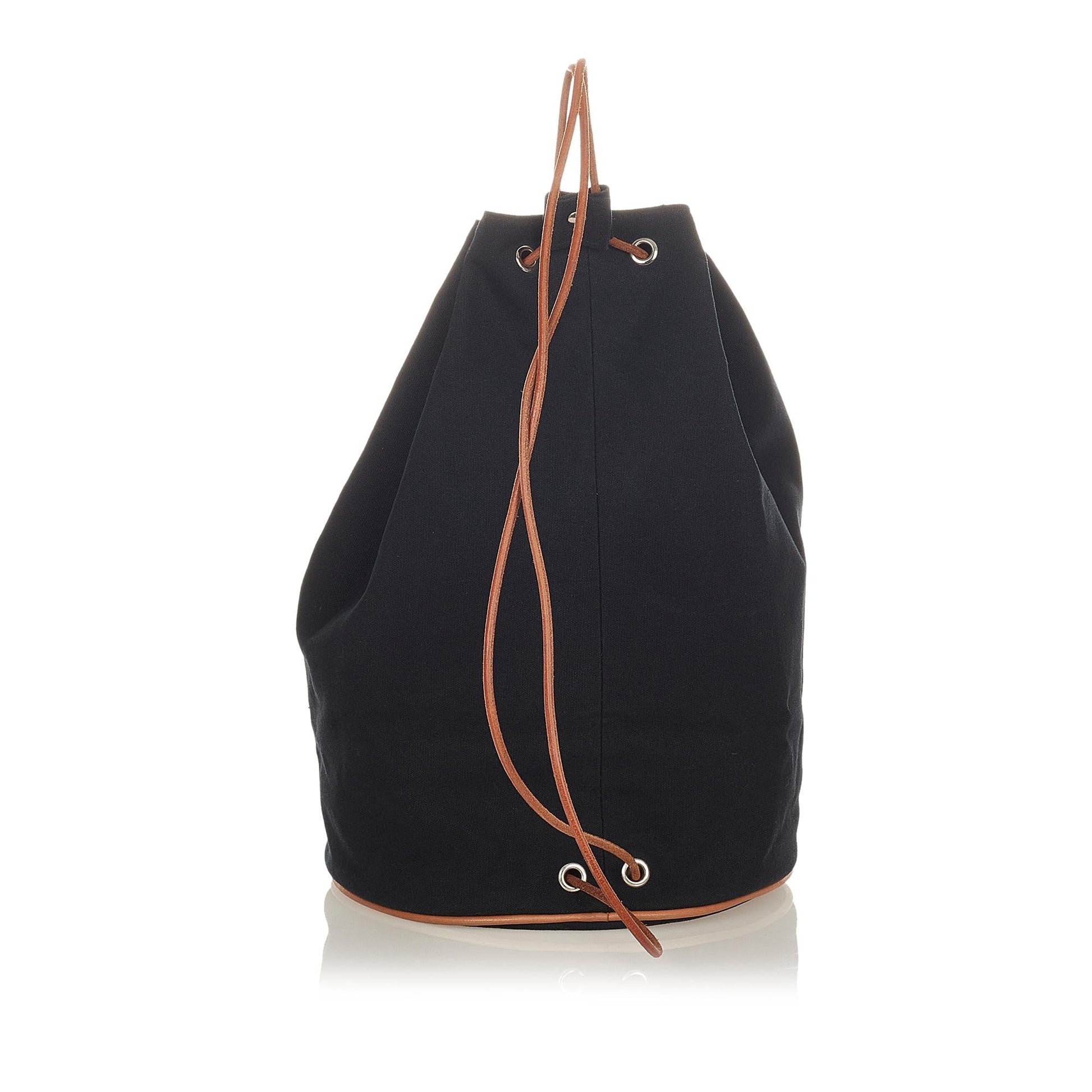 Luxury Hermes Polochon Mimile Canvas Backpack (SHG-25321)