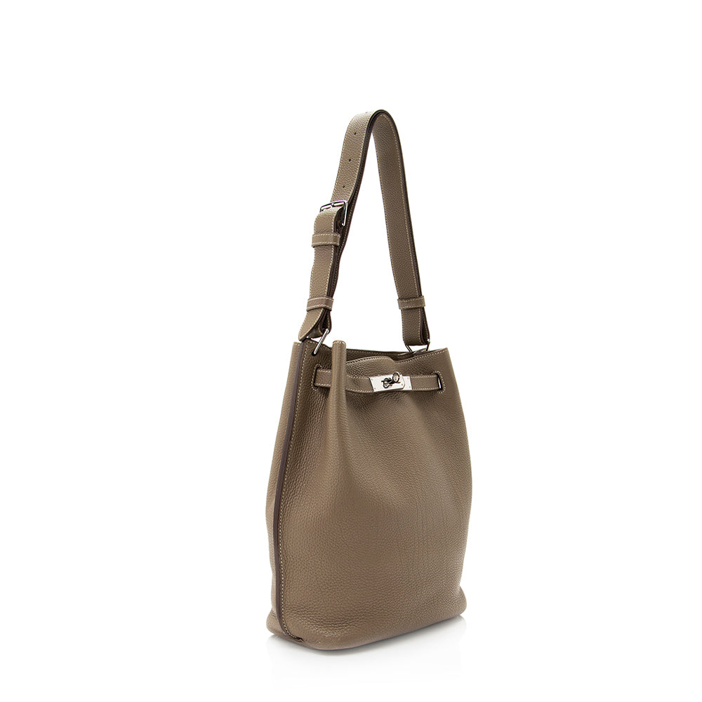 Luxury Hermes Togo Leather So Kelly 26 Shoulder Bag (SHF-20429)