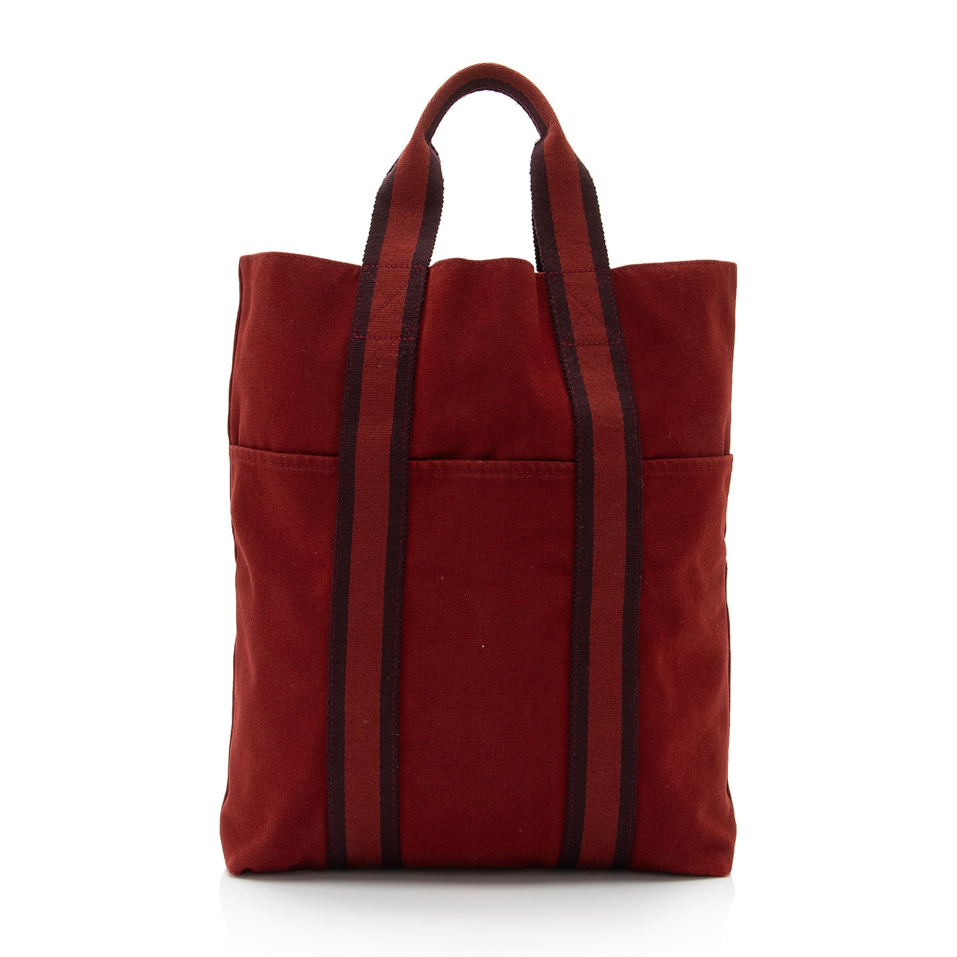 Luxury Hermes Toile Fourre Tout Shopping Tote (SHF-Cp7PyS)