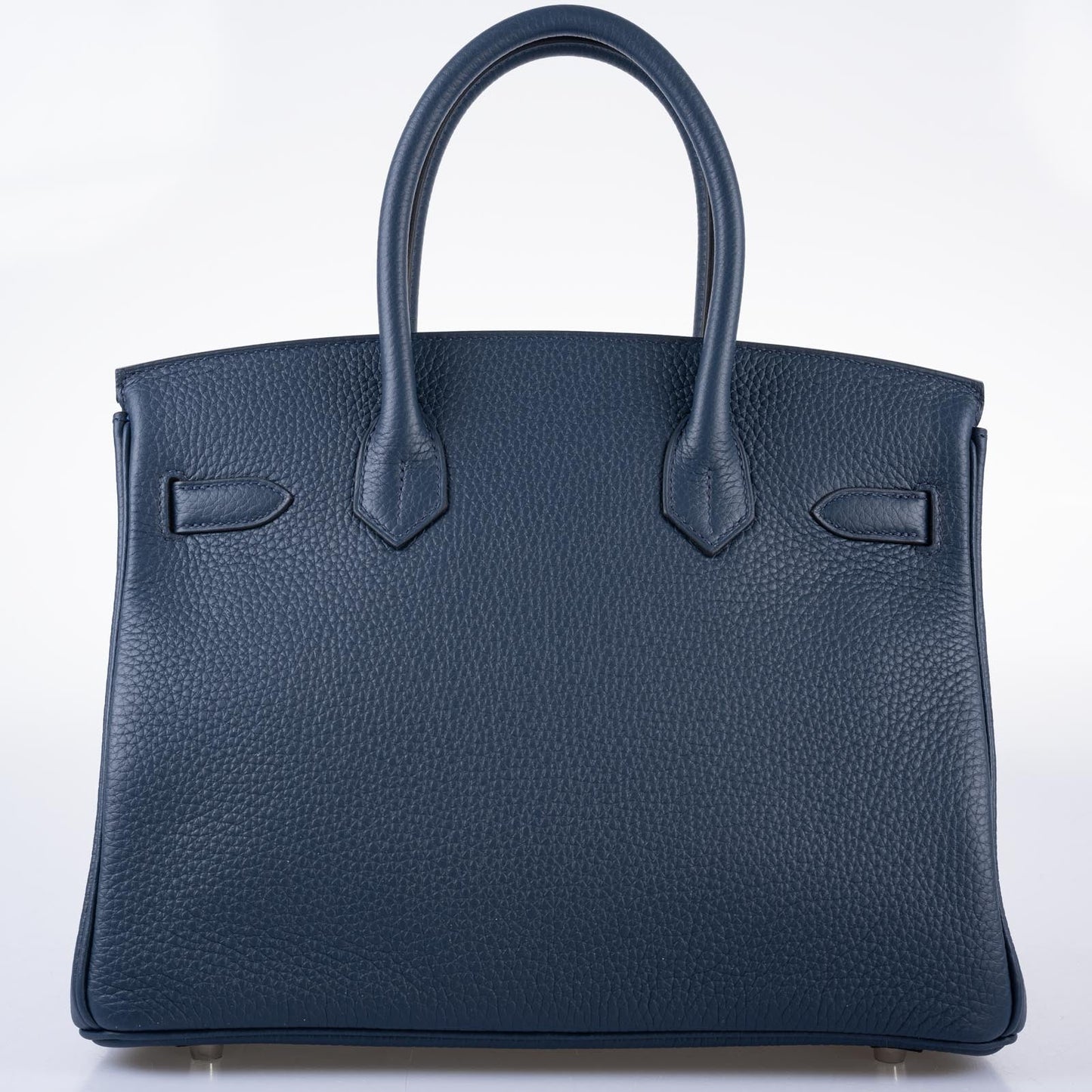HermesVerso Birkin 30 Blue de Prusse and Mykonos Clemence Leather Palladium Hardware