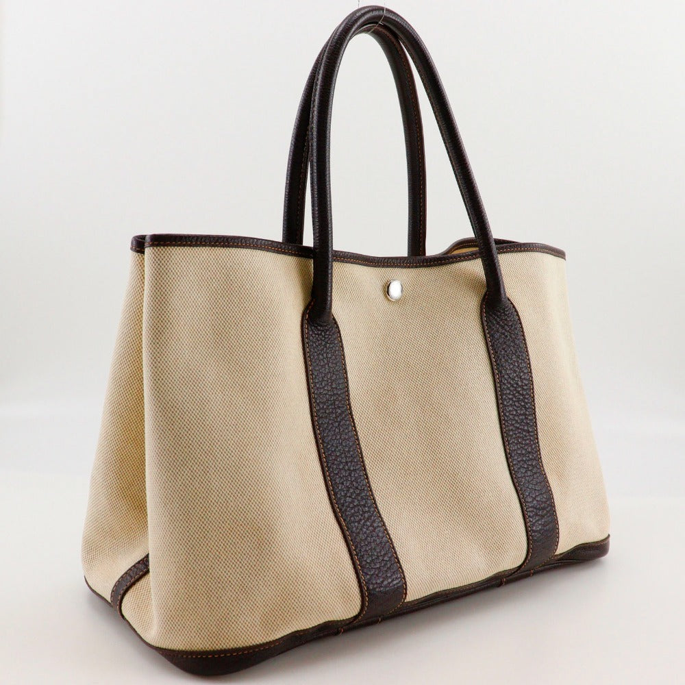 HERMES Tote Bag Tower ash Beige / Brown Garden party PM Women
