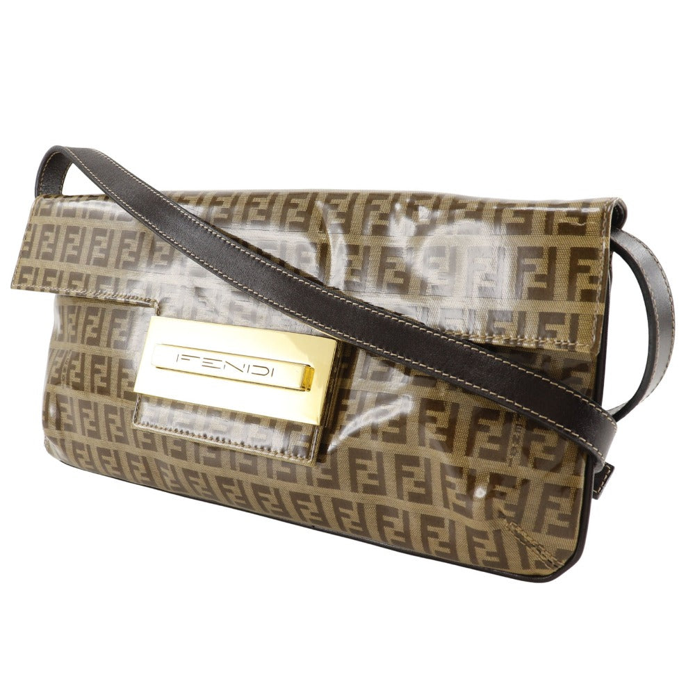 Fendi Mamma Baguette Vinyl Shoulder Bag